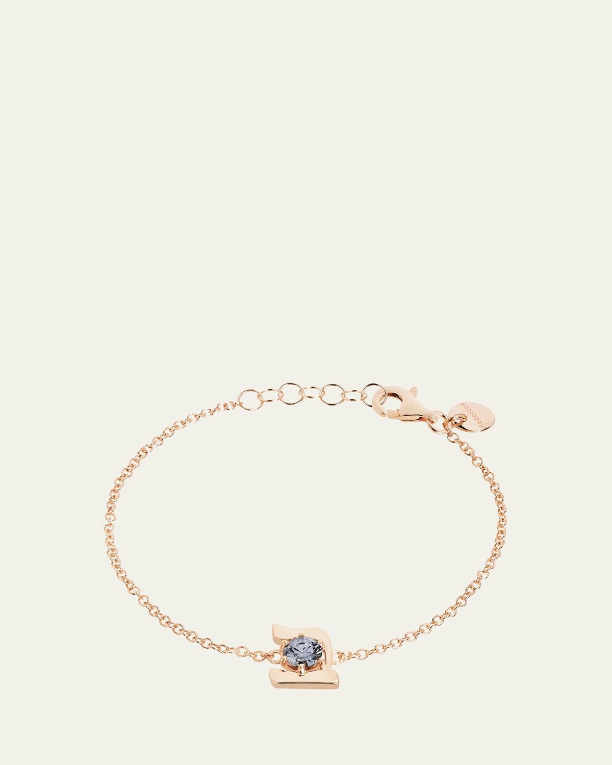 18K Gold Hebrew BET Initial Bracelet