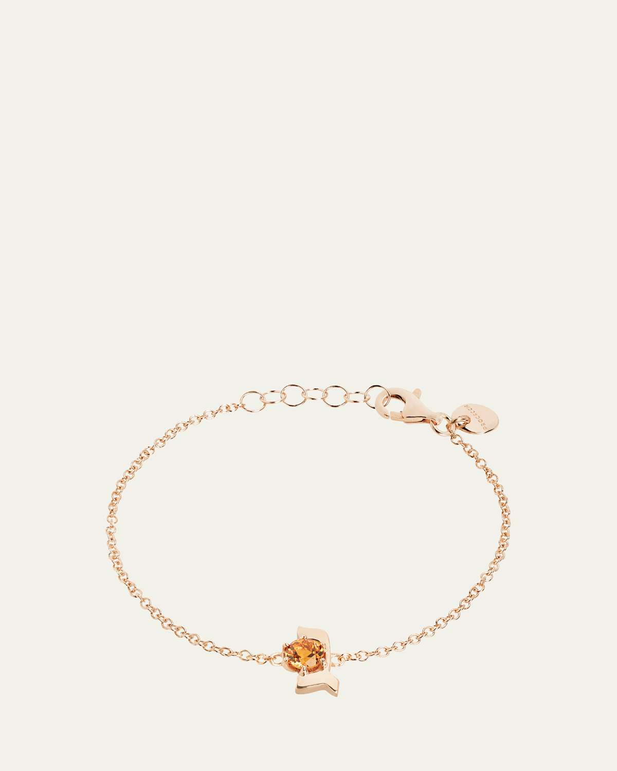 18K Gold Hebrew GIMEL Initial Bracelet