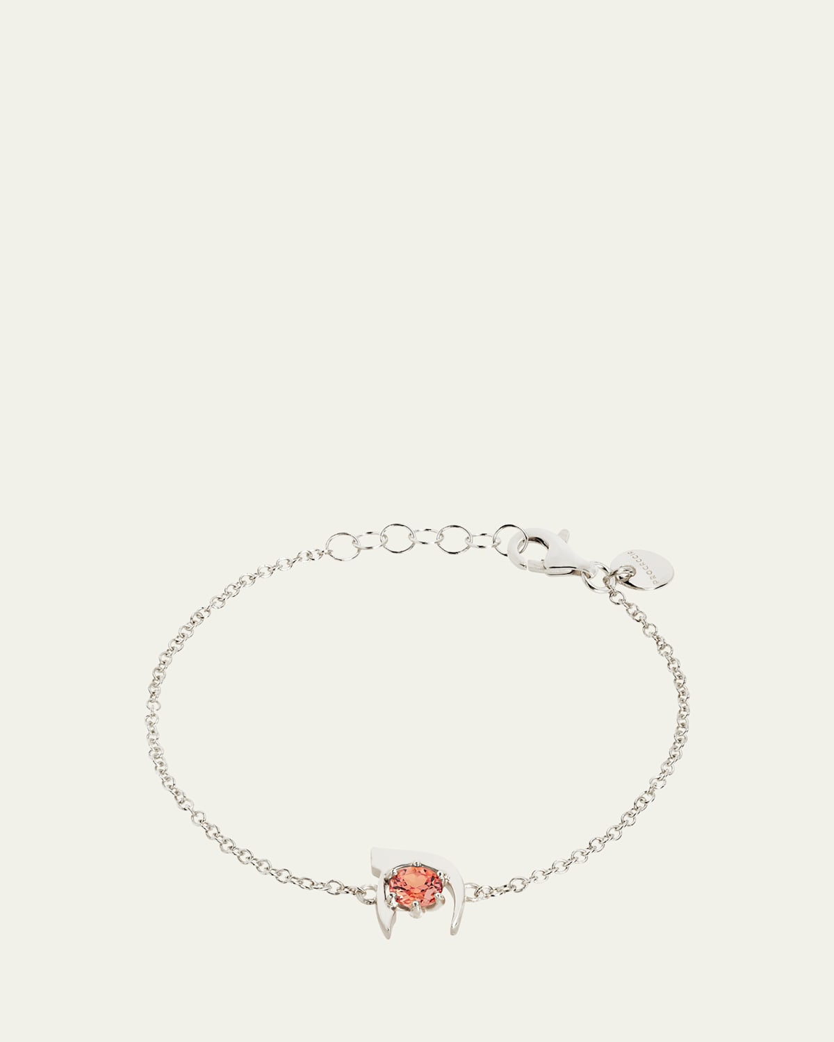 18K Gold Hebrew KHET Initial Bracelet