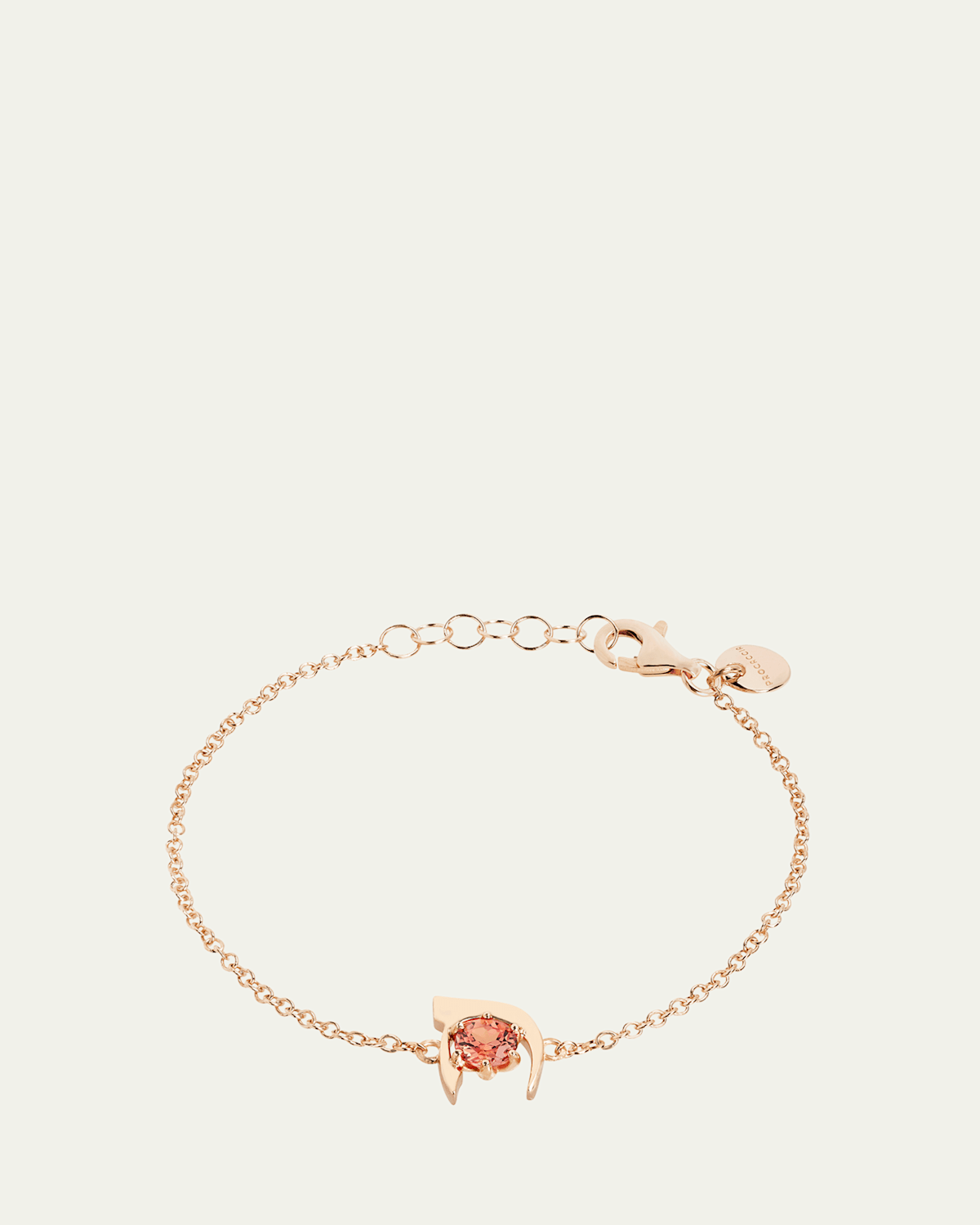 18K Gold Hebrew KHET Initial Bracelet