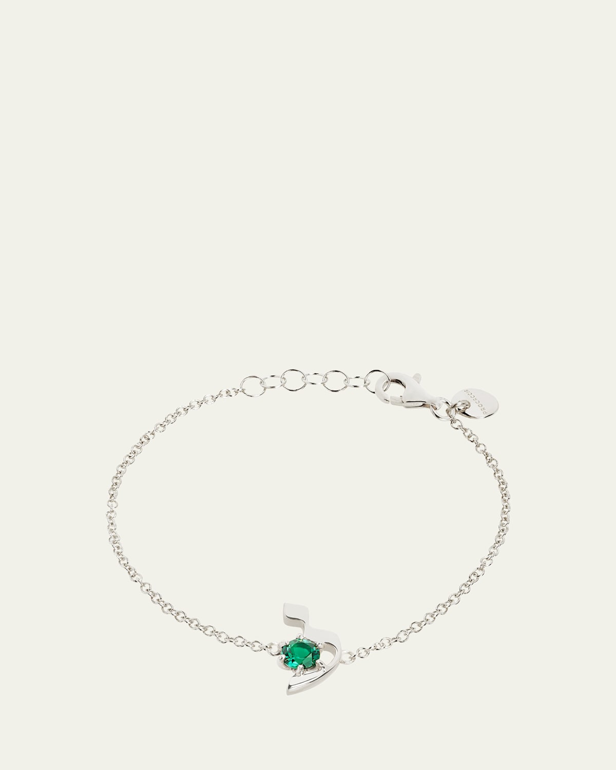 18K Gold Hebrew LAMED Initial Bracelet