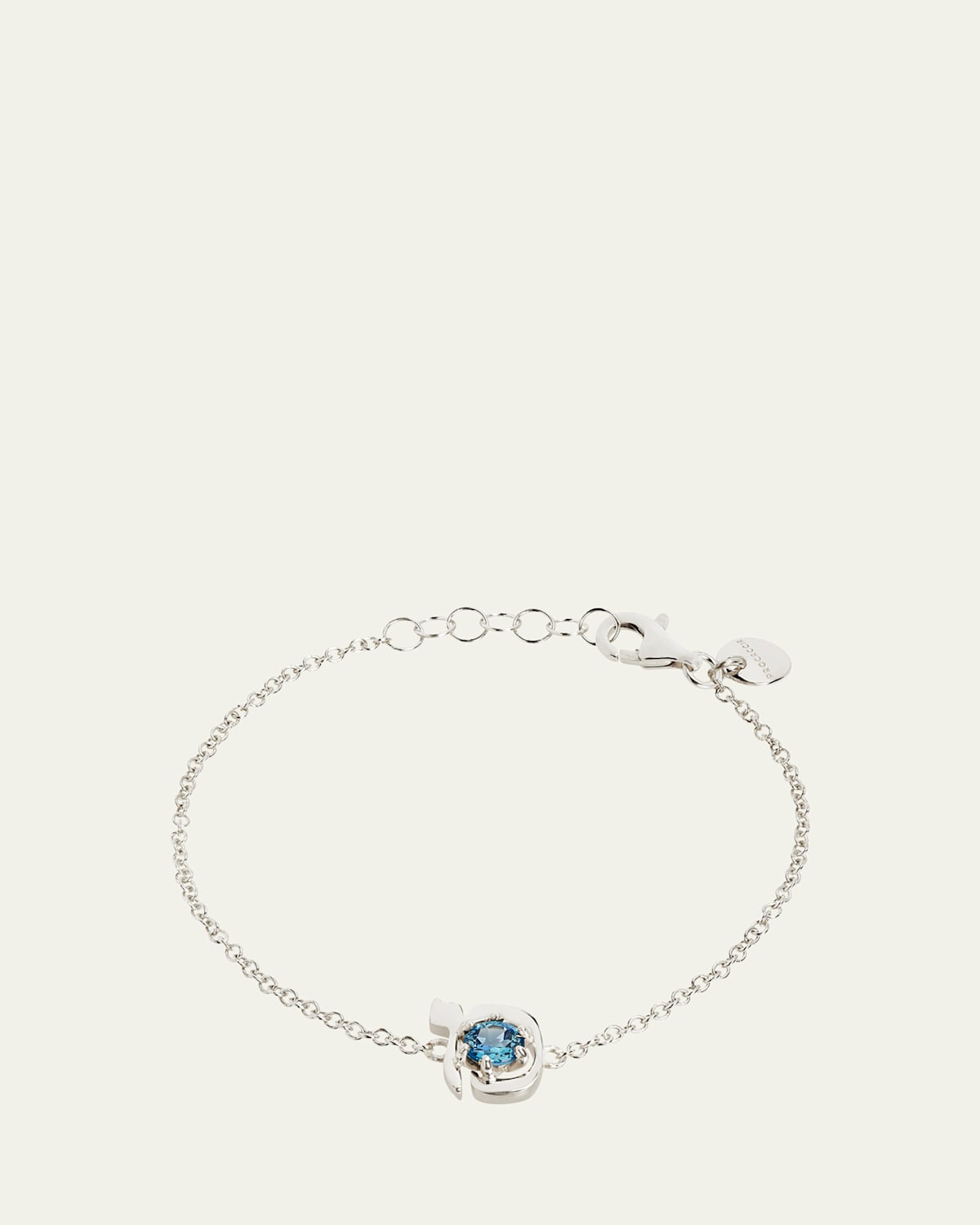 18K Gold Hebrew MEM Initial Bracelet