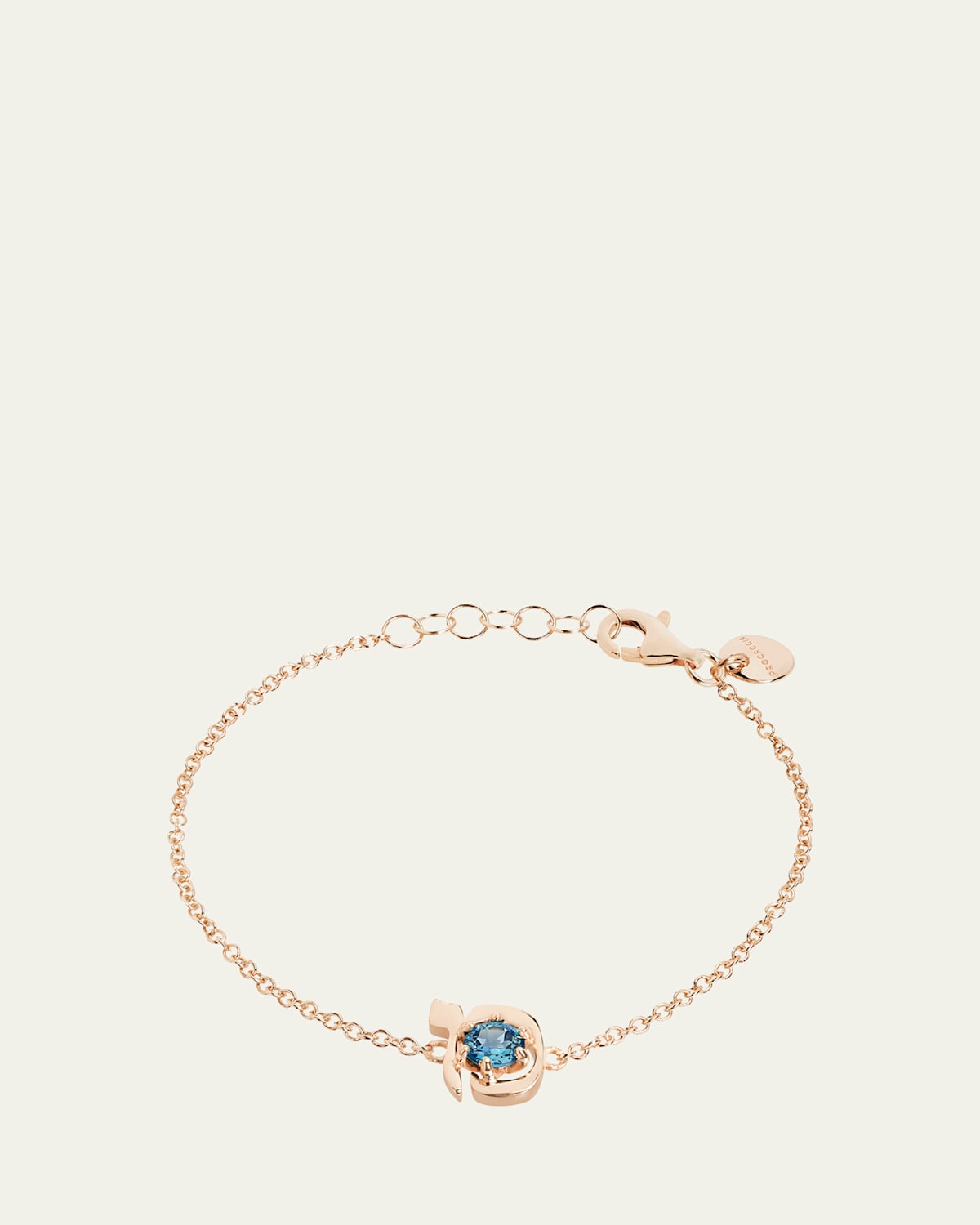 18K Gold Hebrew MEM Initial Bracelet
