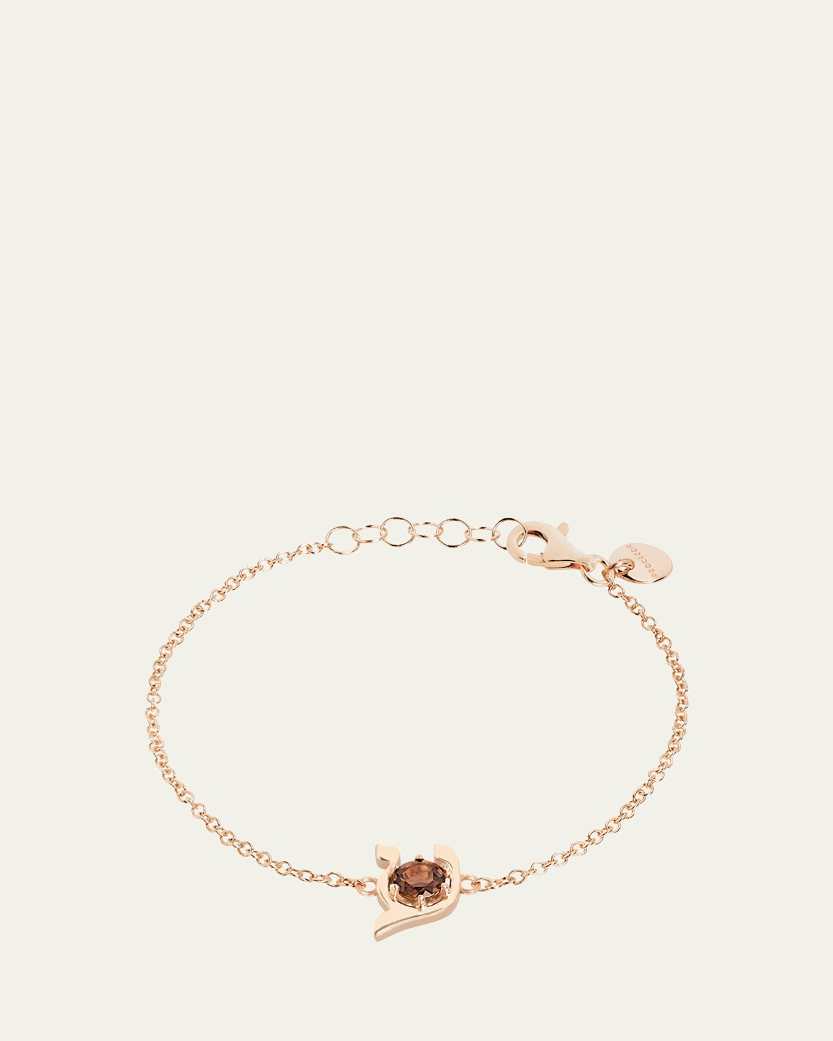 18K Gold Hebrew AYN Initial Bracelet