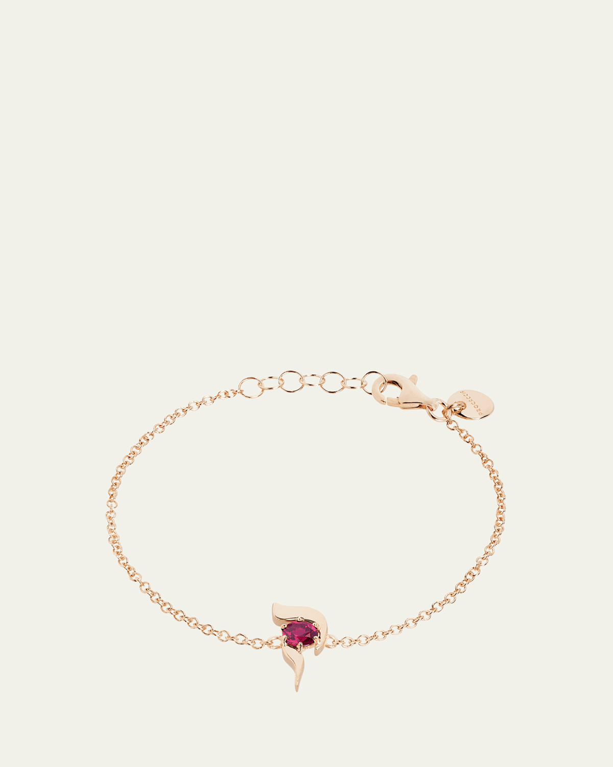 18K Gold Hebrew QUF Initial Bracelet