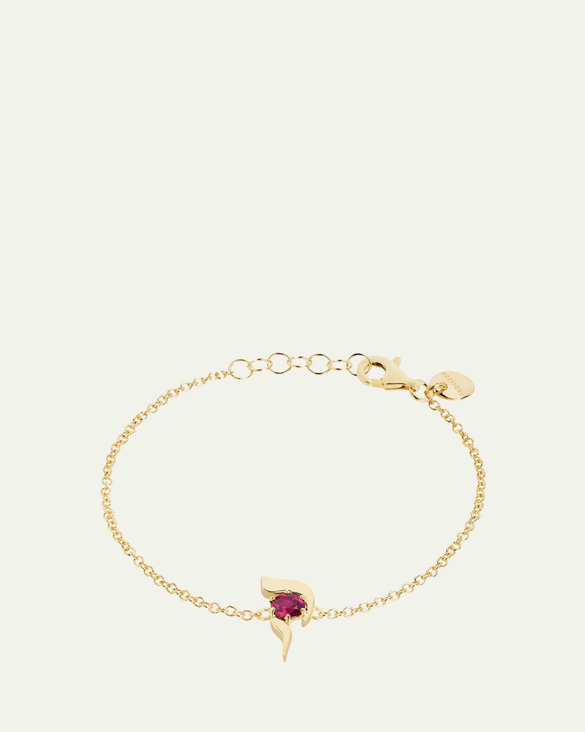18K Gold Hebrew QUF Initial Bracelet