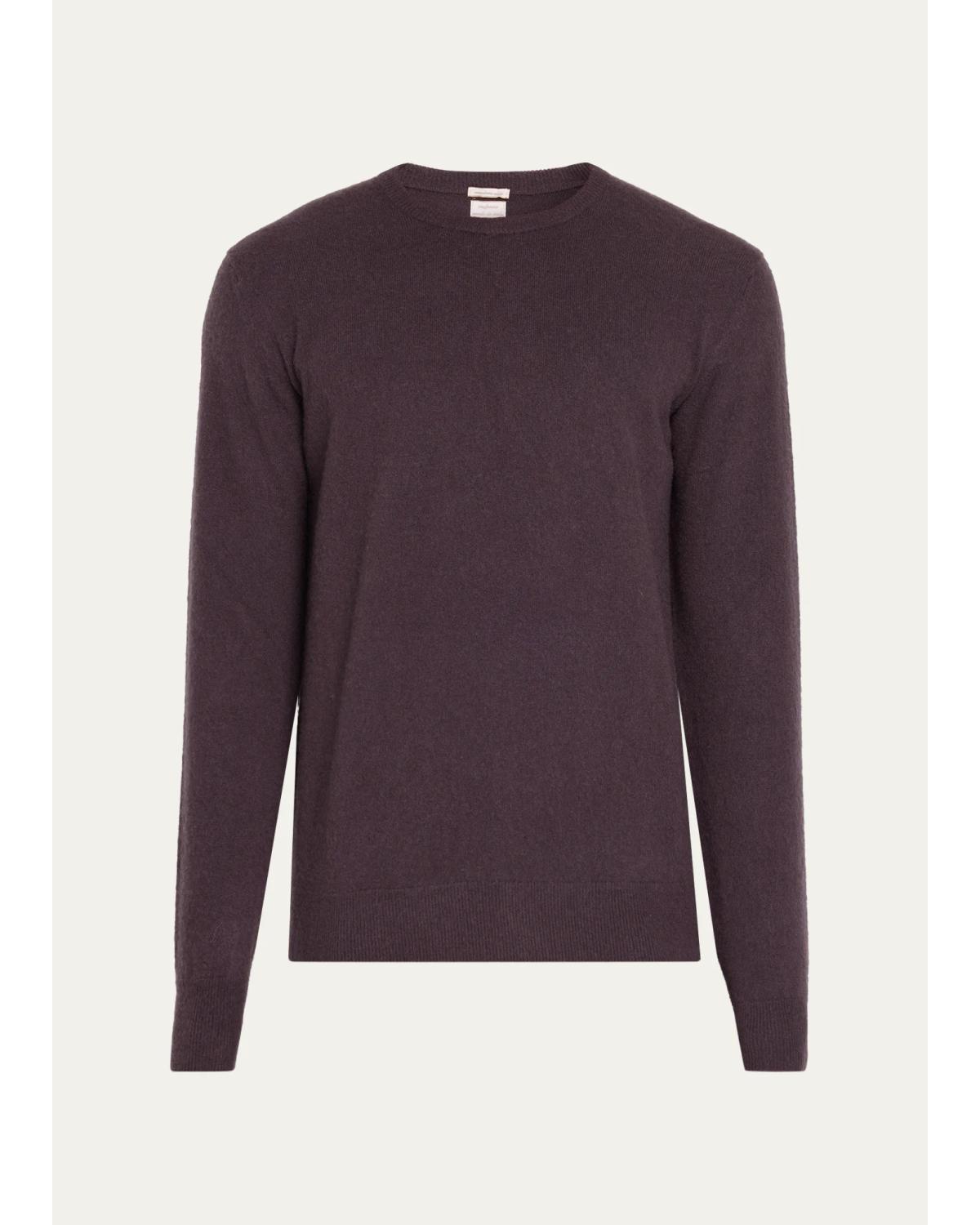 Men'S Brushed Cashmere Crewneck Sweater