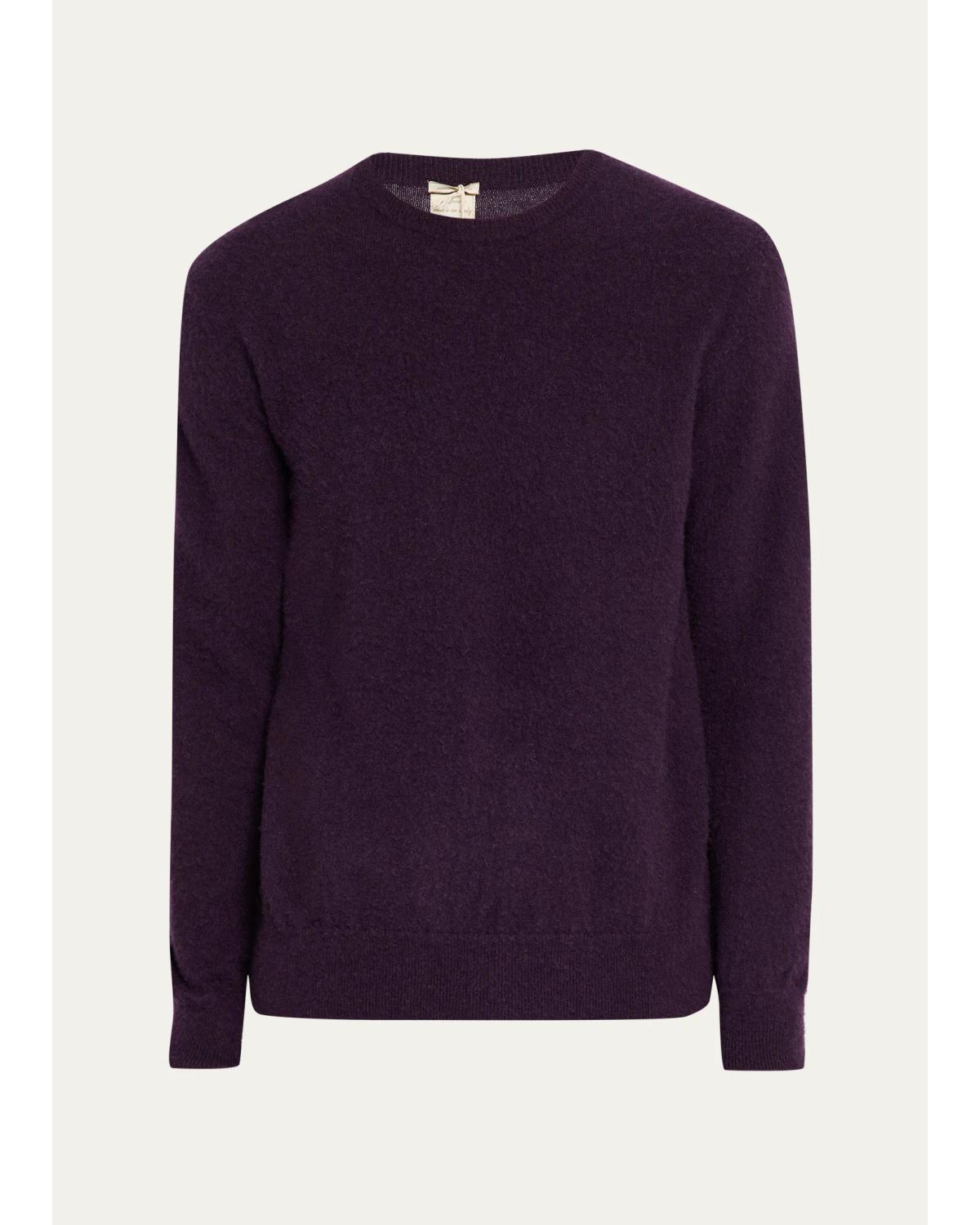 Men'S Brushed Cashmere Crewneck Sweater
