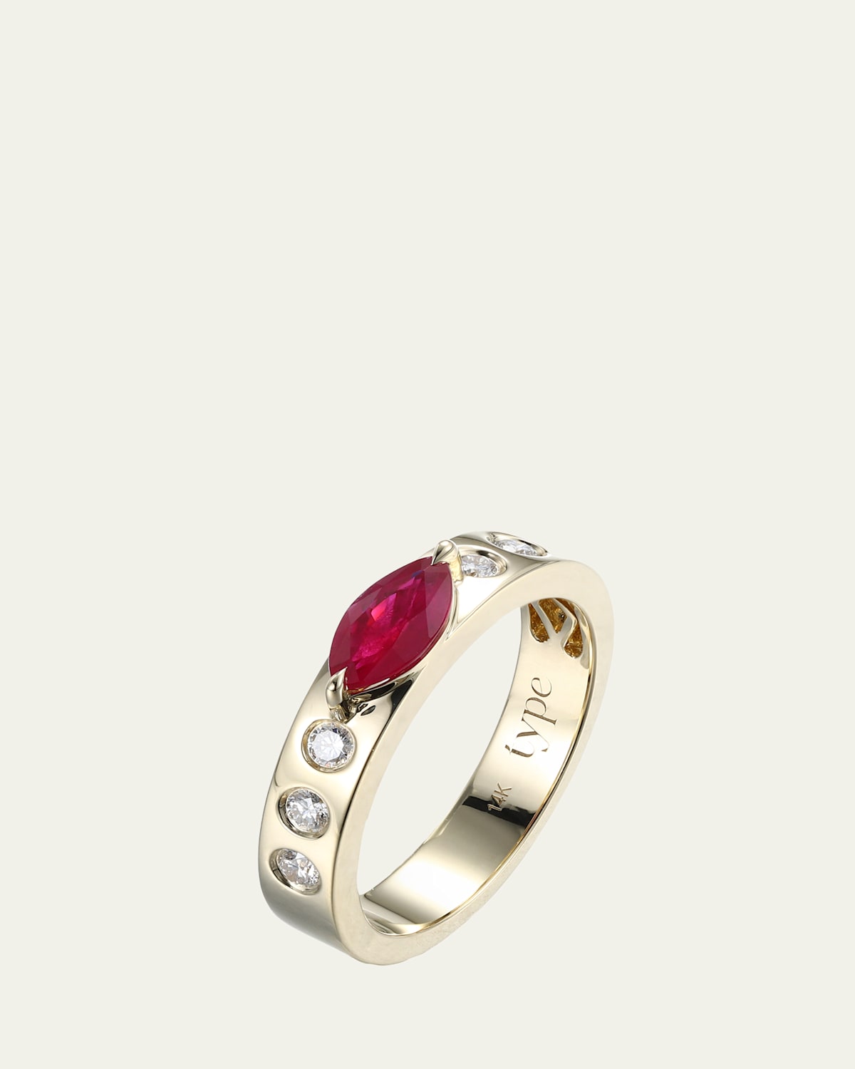 Leggo ID Ruby Marquise Ring