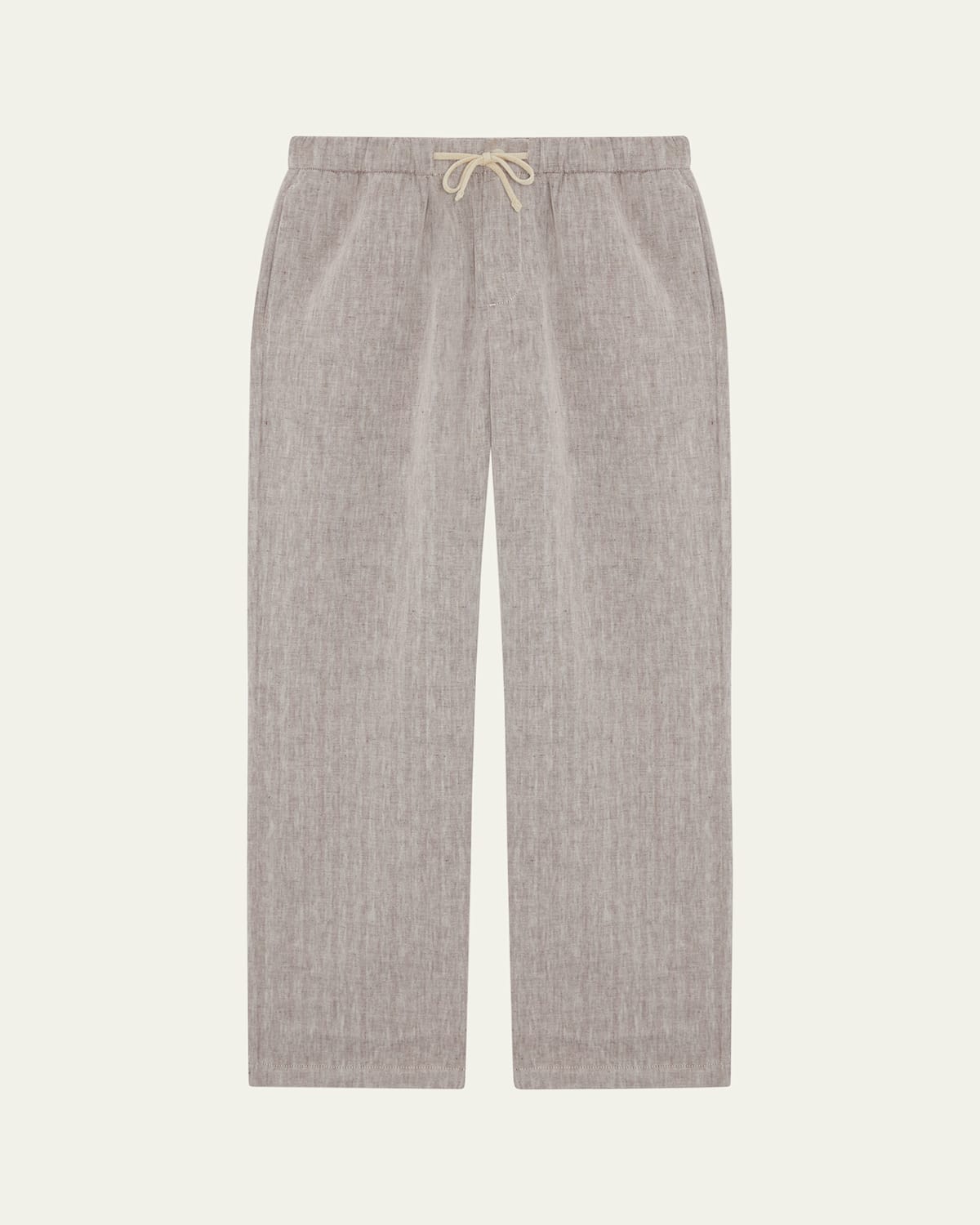Frescobol Carioca Men's Rocha Herringbone Drawstring Trousers In Brown
