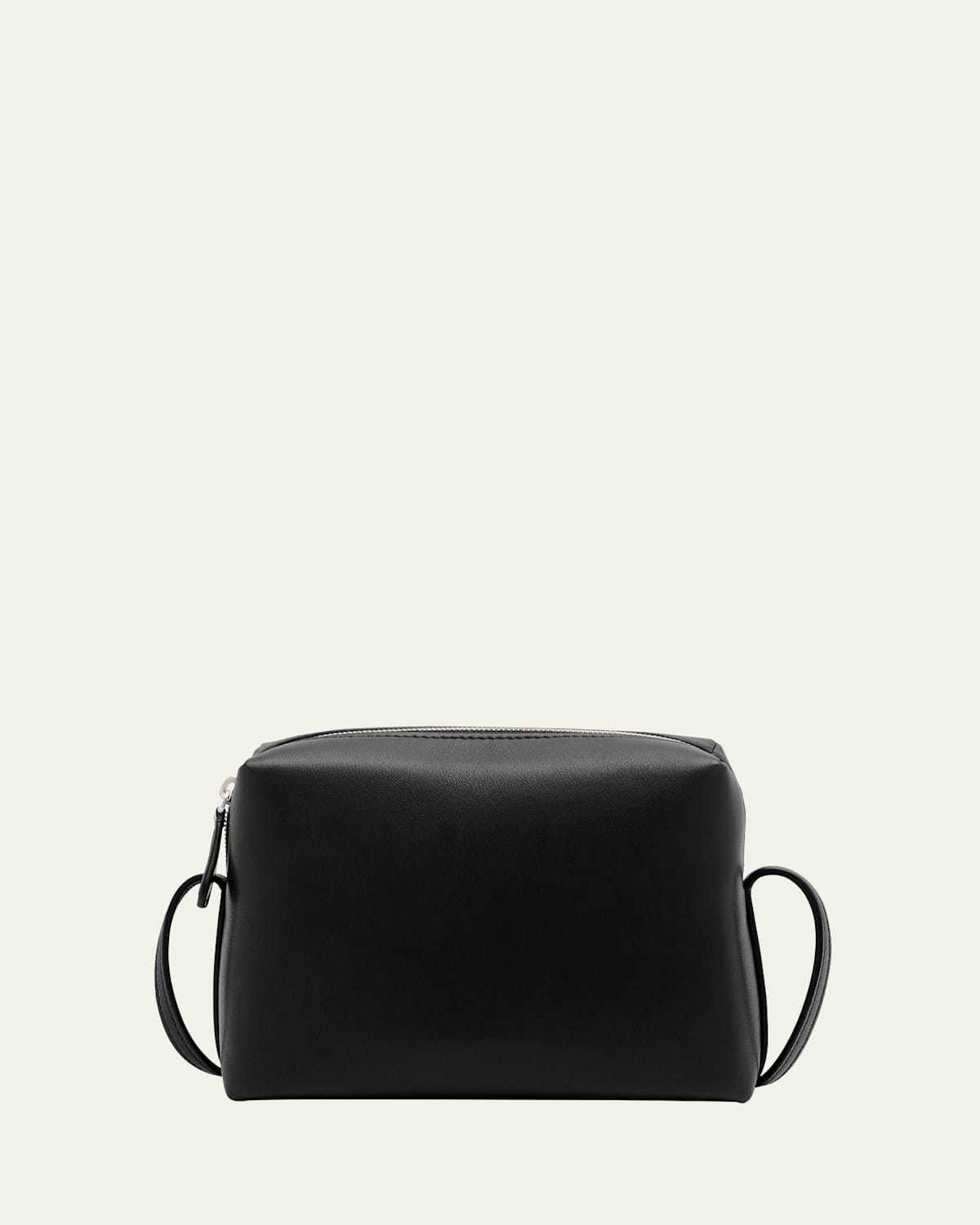 The Row Regent Crossbody Bag In Napa Leather In Black