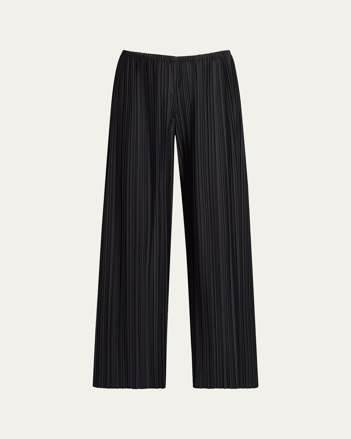 The Row Gala Pleated Wide Leg Wool Pants In Black