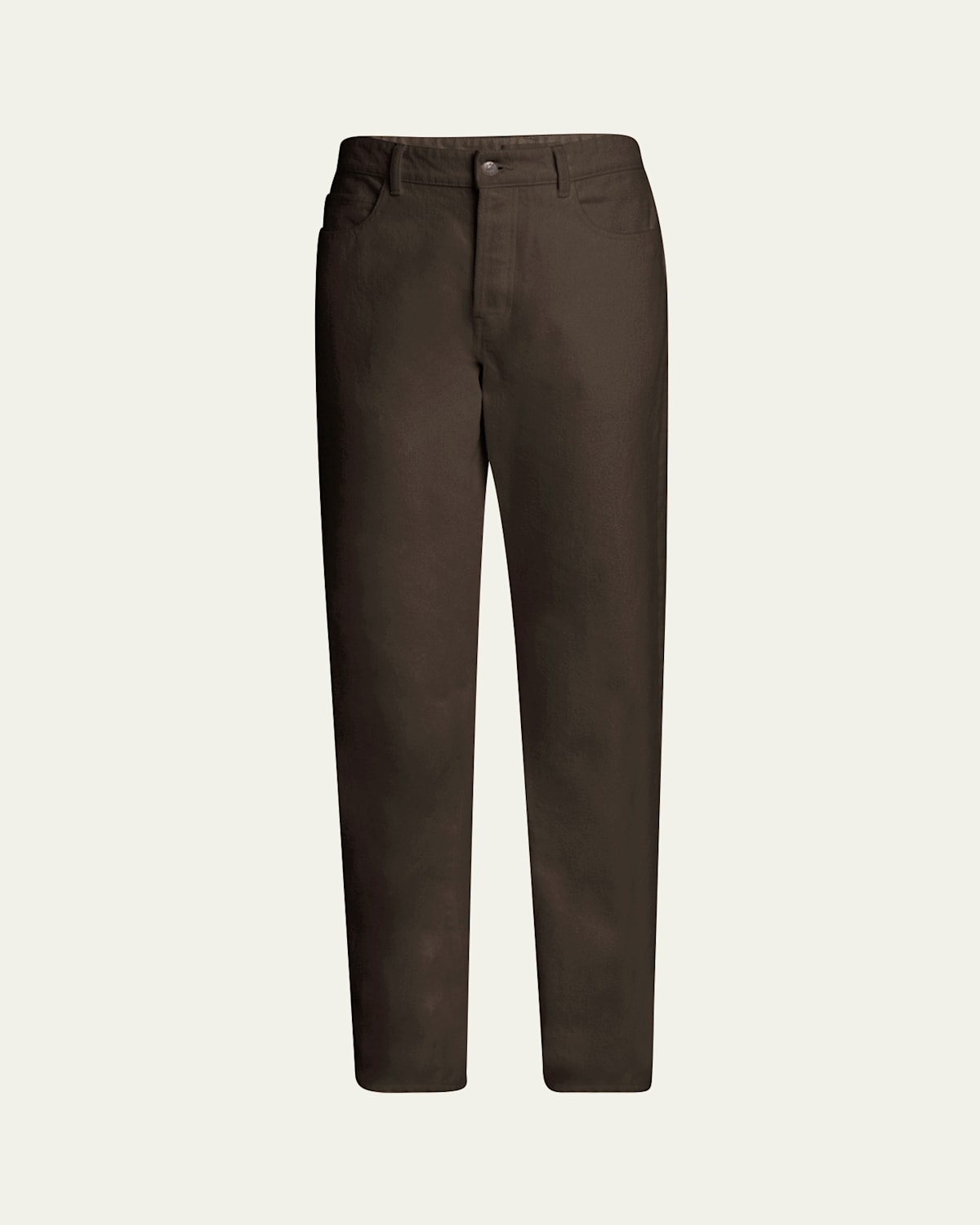 The Row Carlyl Straight Jeans In Brown