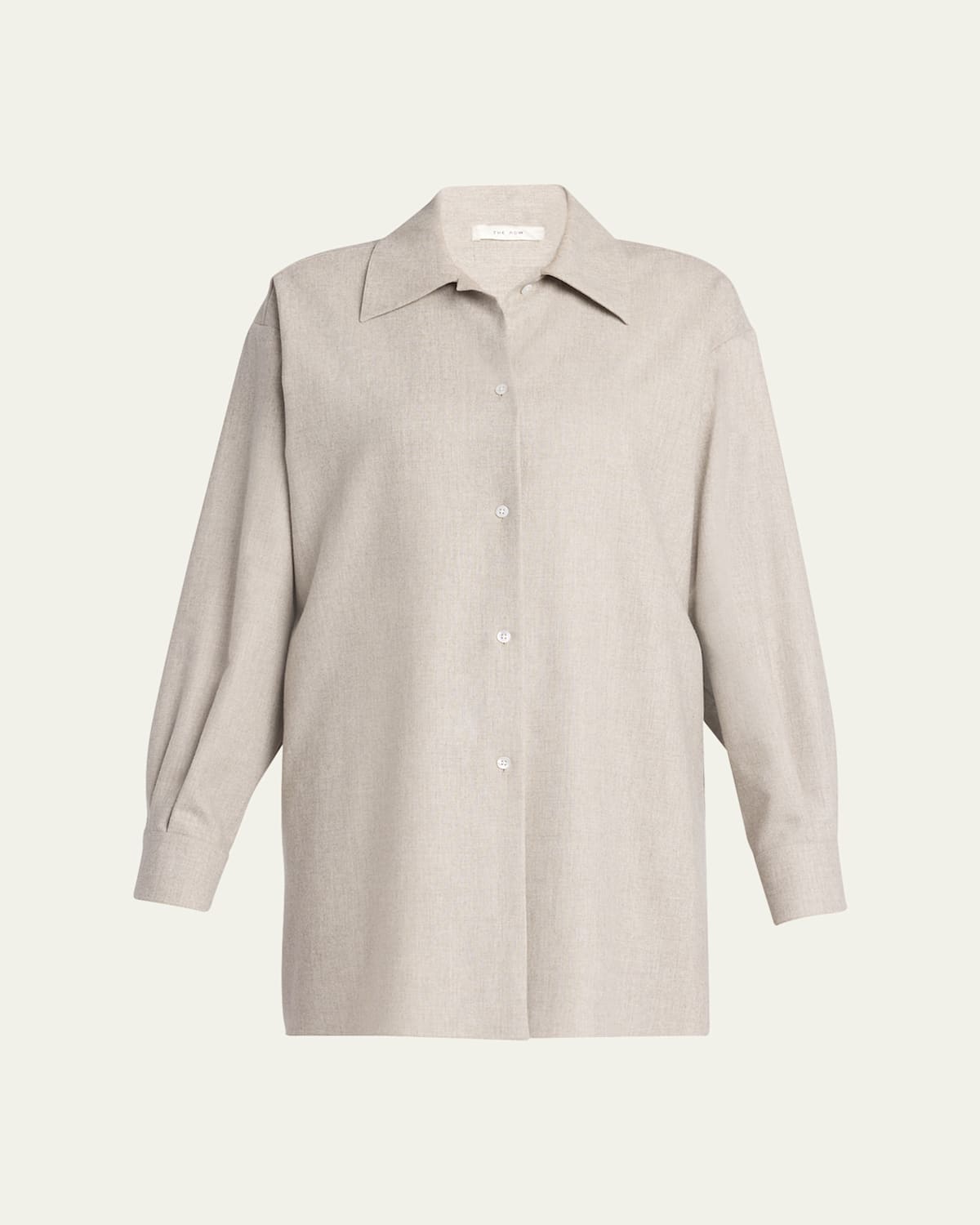 Komako Button Down Wool Cashmere Blouse