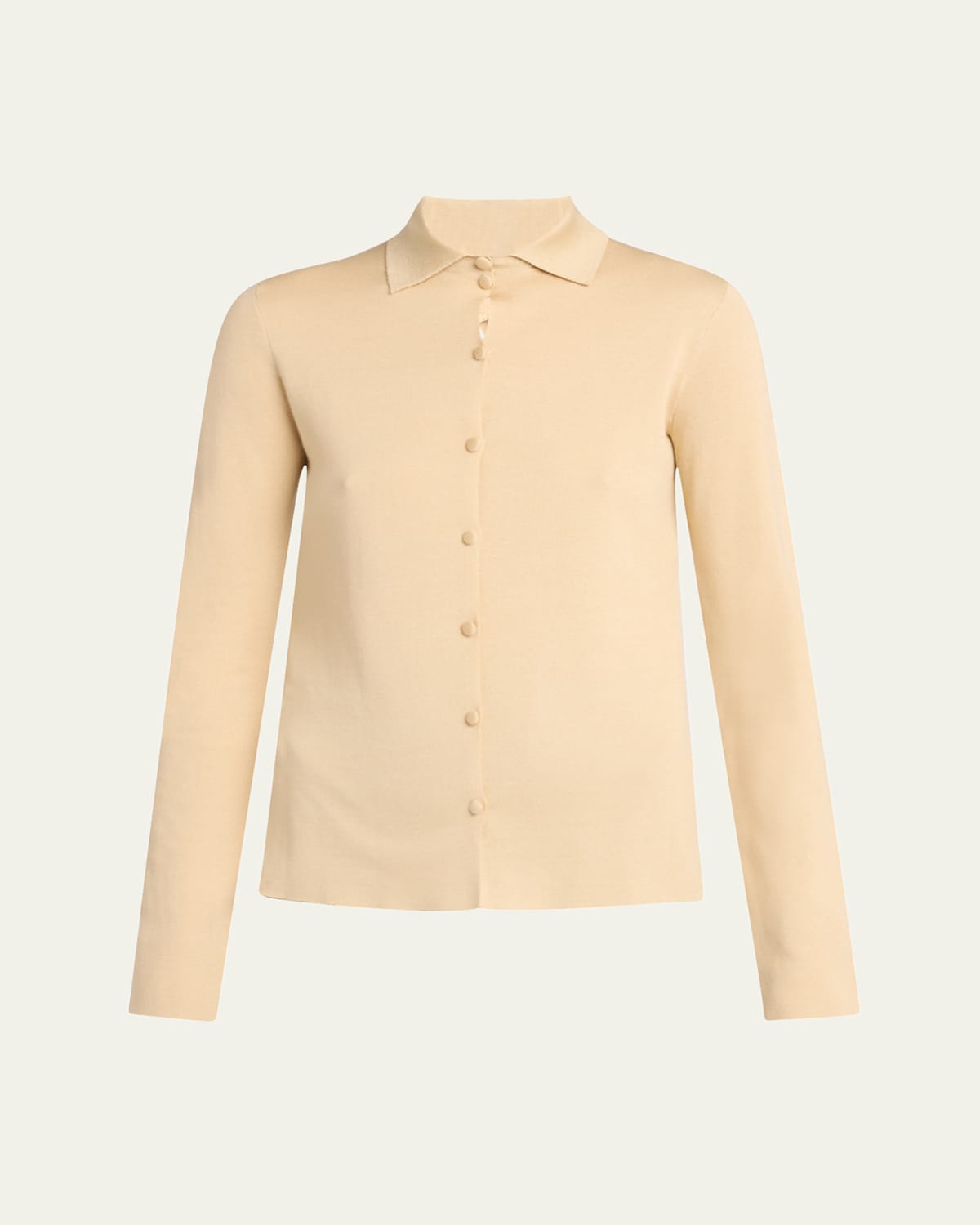 The Row Ikara Button Down Top In Champagne