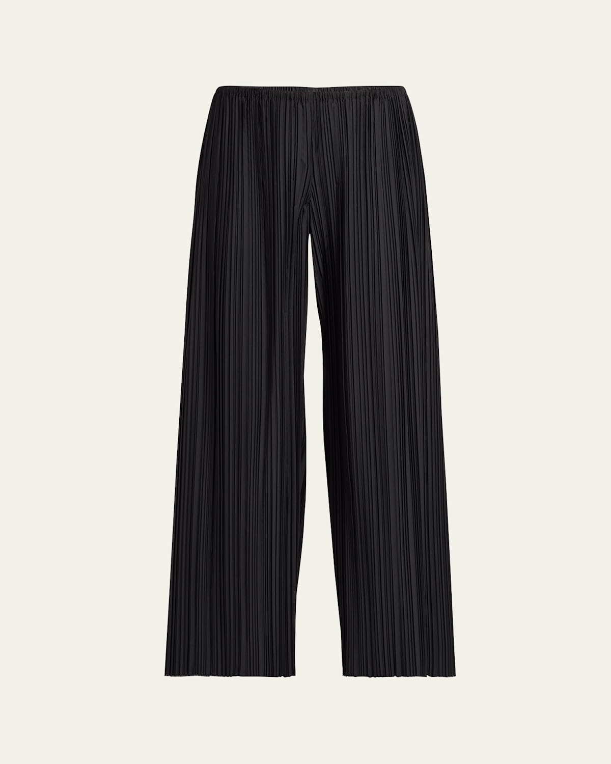 The Row Gala Pleated Wide Leg Wool Pants In Black