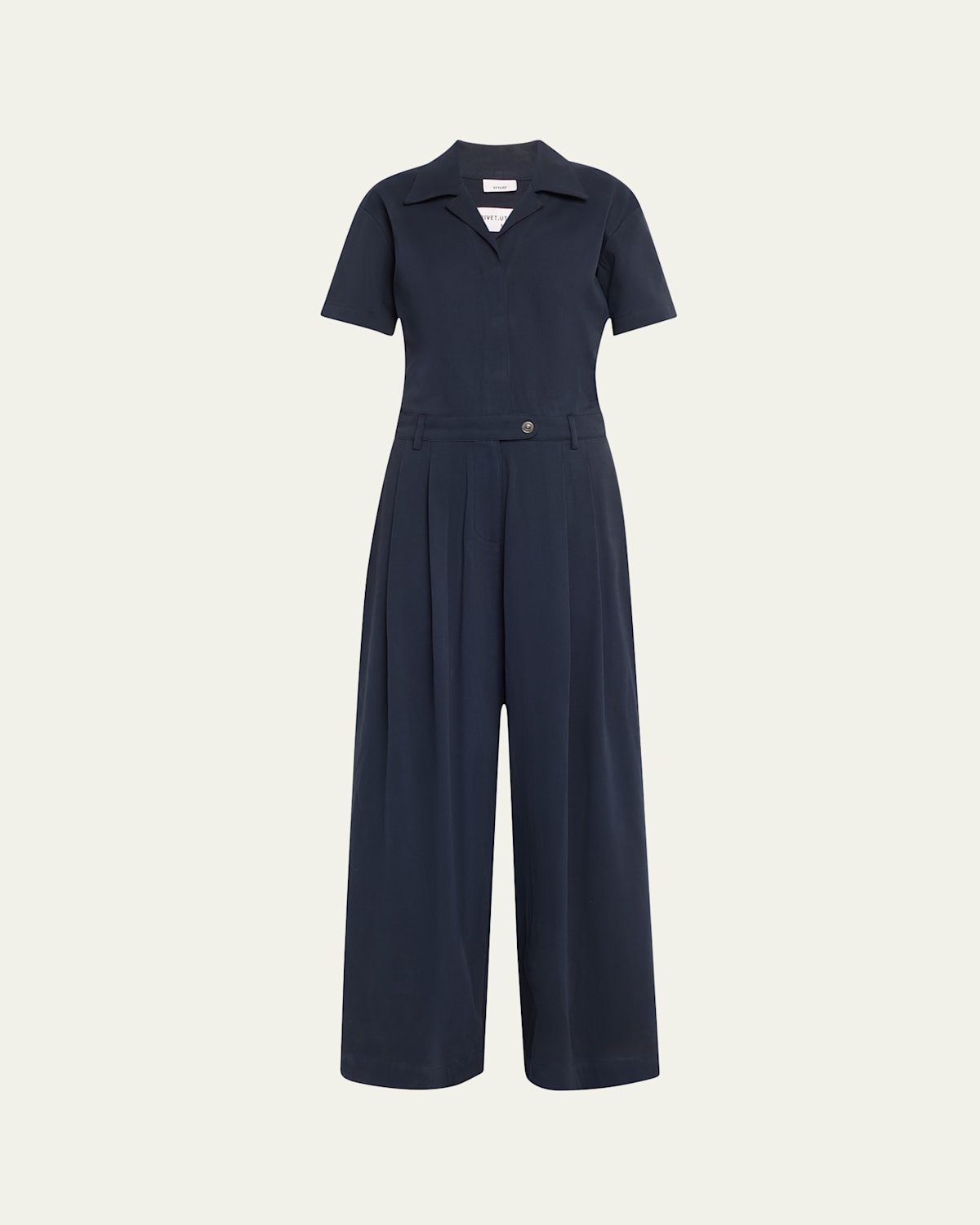 Stylist Wide-Leg Twill Jumpsuit