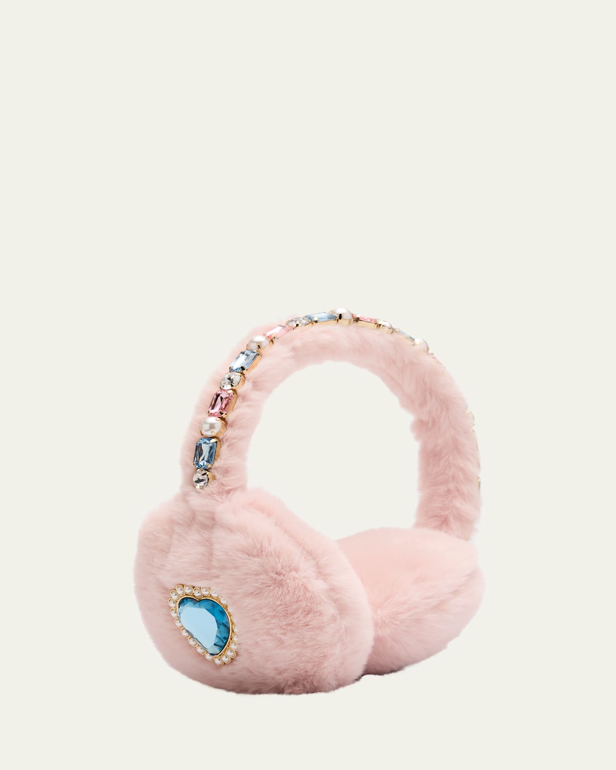 Girl's Cotton Candy Jeweled Ear Muffs