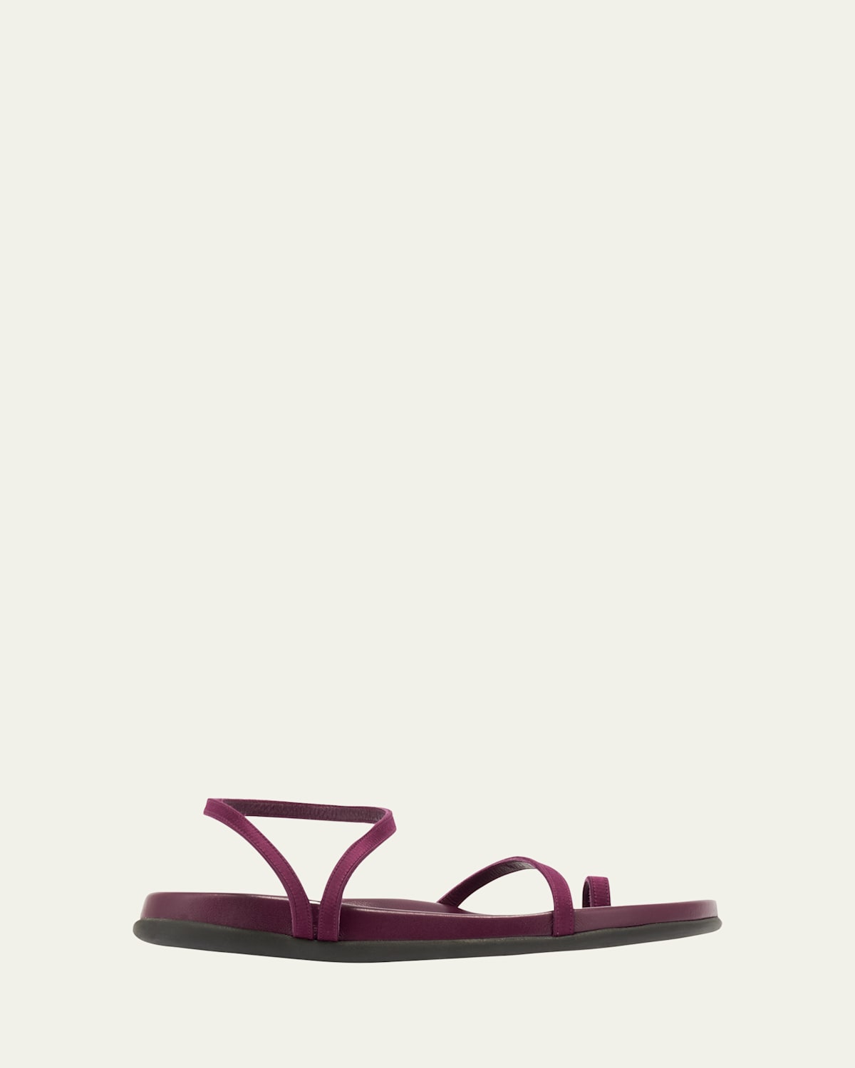 Ancient Greek Sandals Eleftheria Strappy Toe-ring Sporty Sandals In Prune