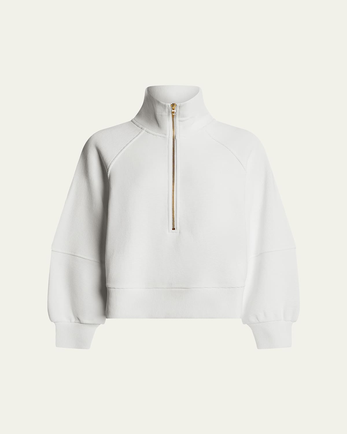 Varley Milano Half-zip Sweatshirt In Ivory