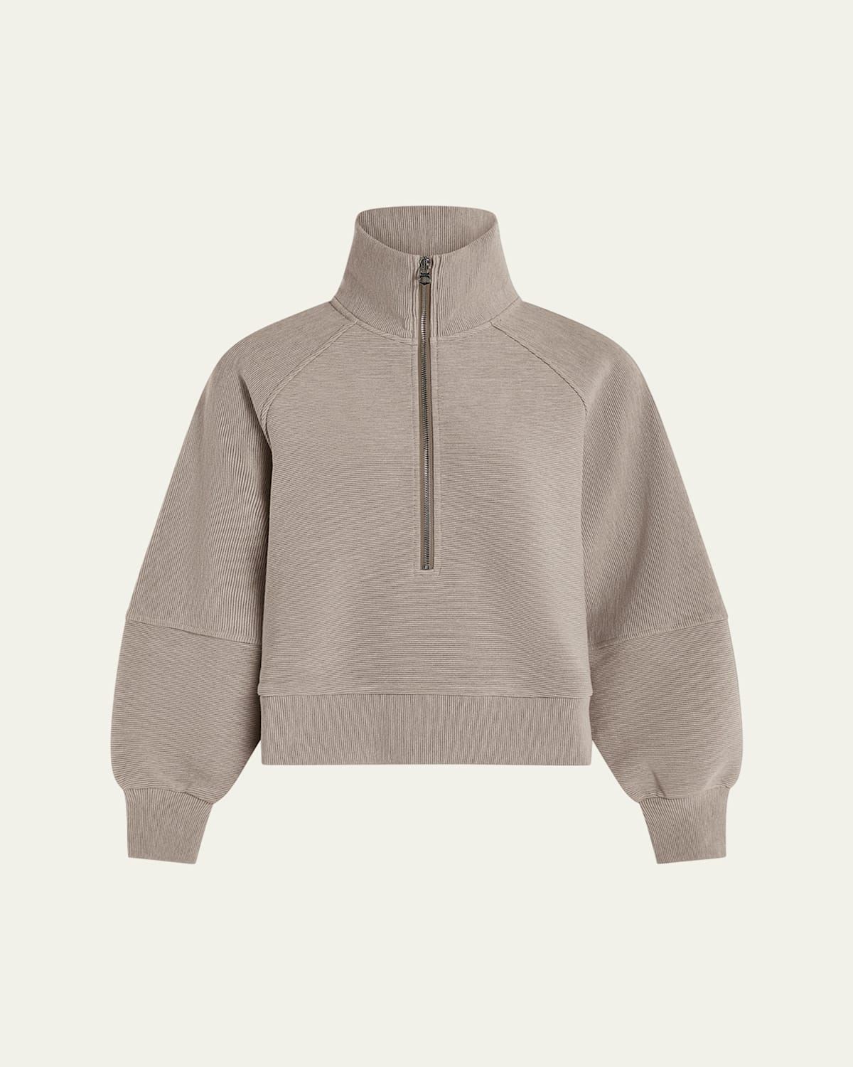 Varley Milano Half-zip Sweatshirt In Taupe Marl