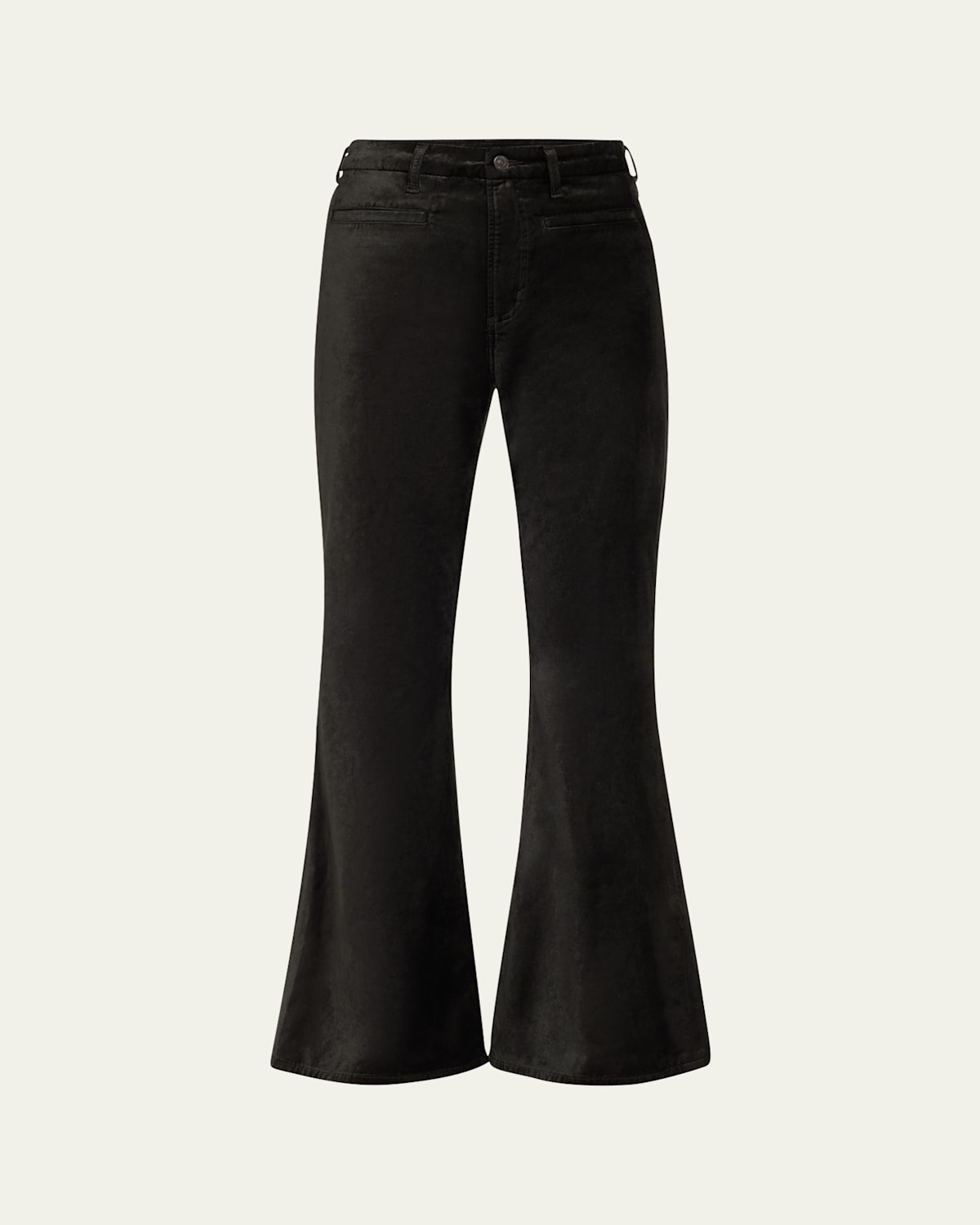 Citizen Of Humanity Lilah Flare Velvet Jeans In Black