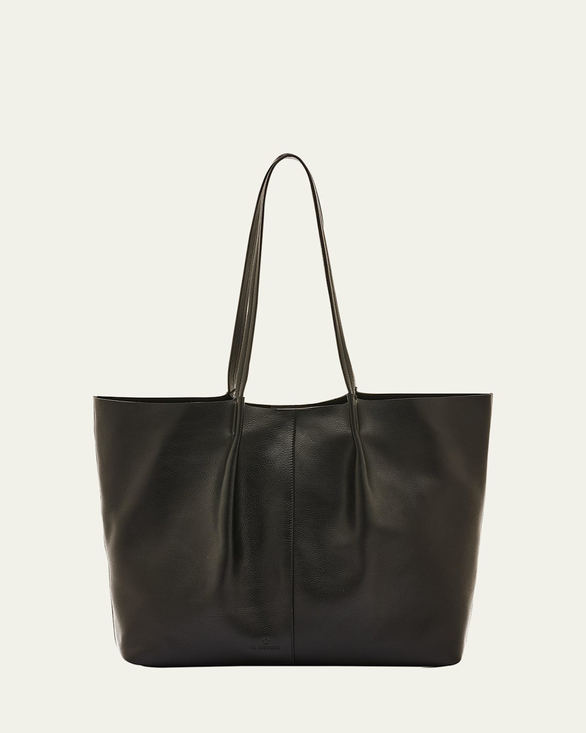 Nina Pleated Leather Tote Bag