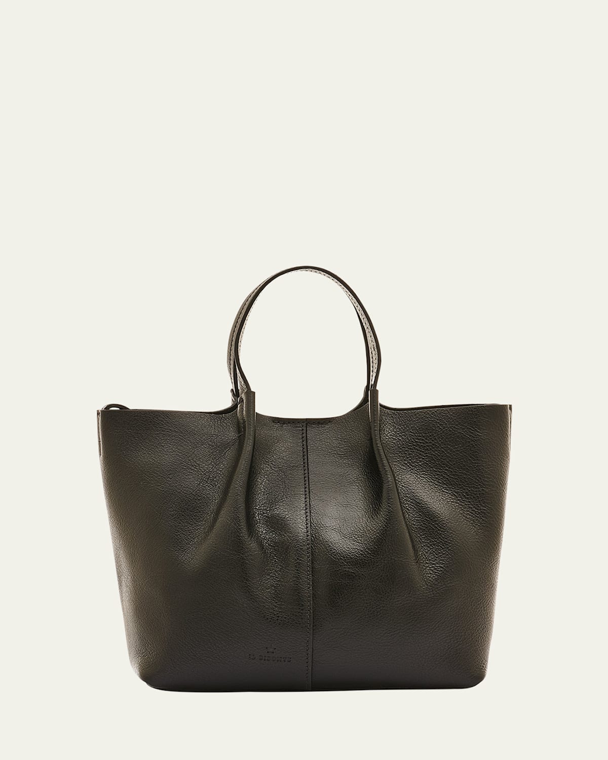 Nina Small Pleated Leather Tote Bag