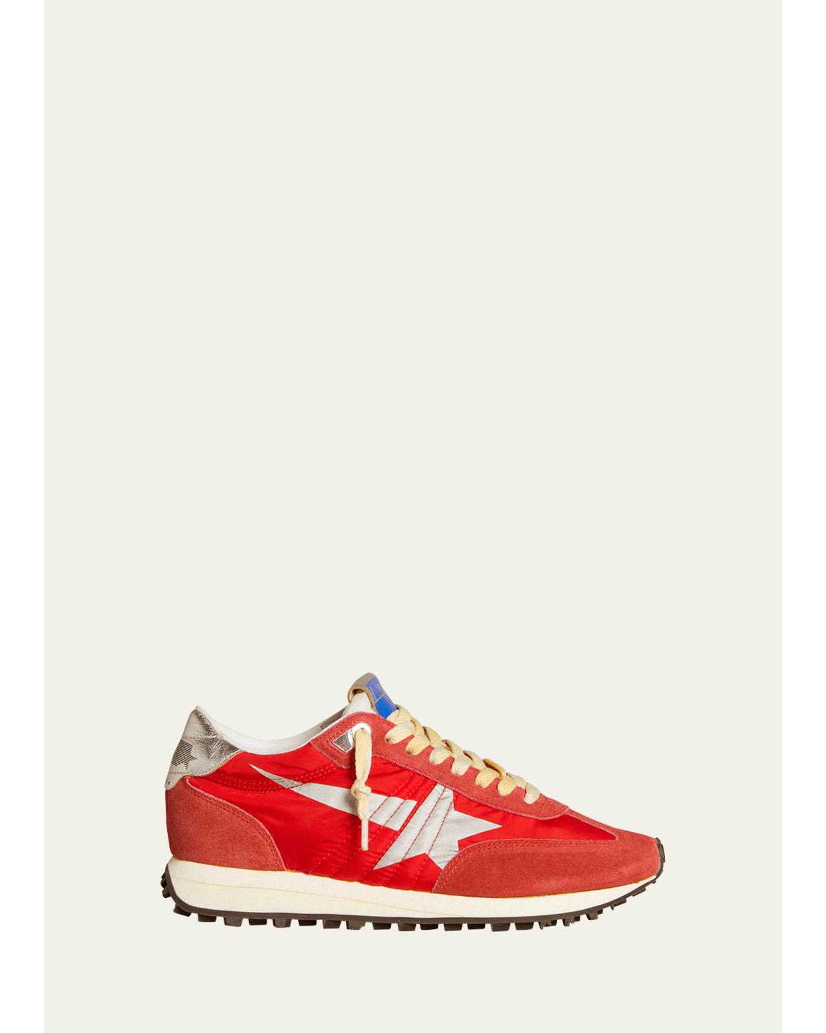 Running Marathon Suede Nylon Sneakers