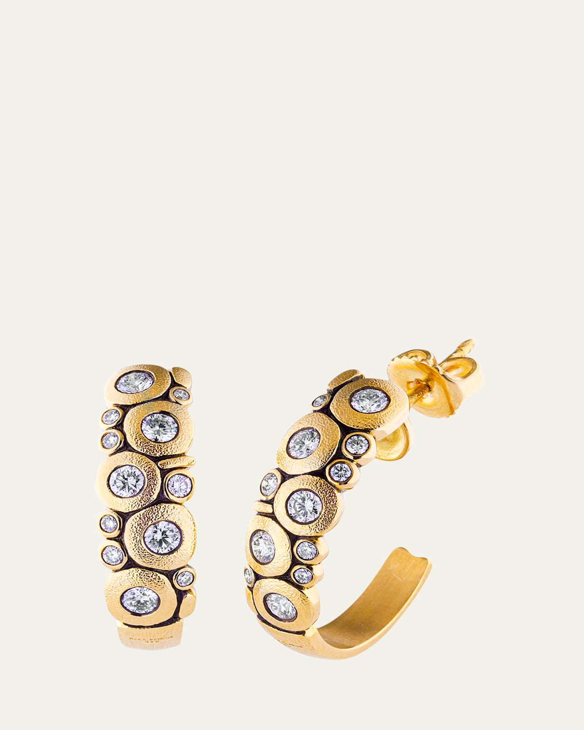 Candy 18K Yellow Gold Diamond Earrings, Large