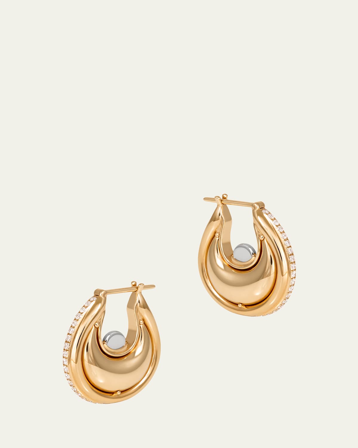 Diana Diamond Hoop Earrings