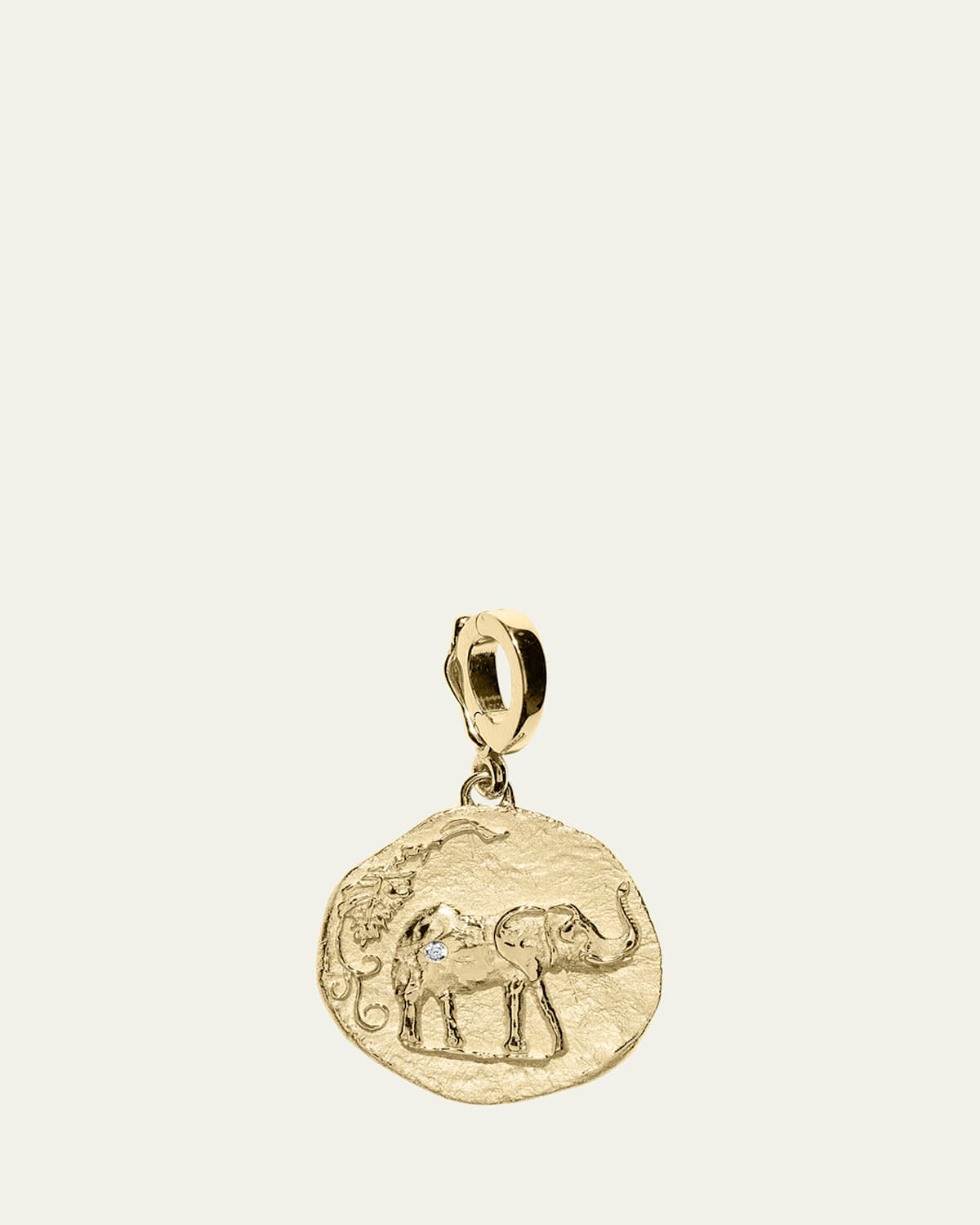 Elefante Small Diamond Charm Pendant