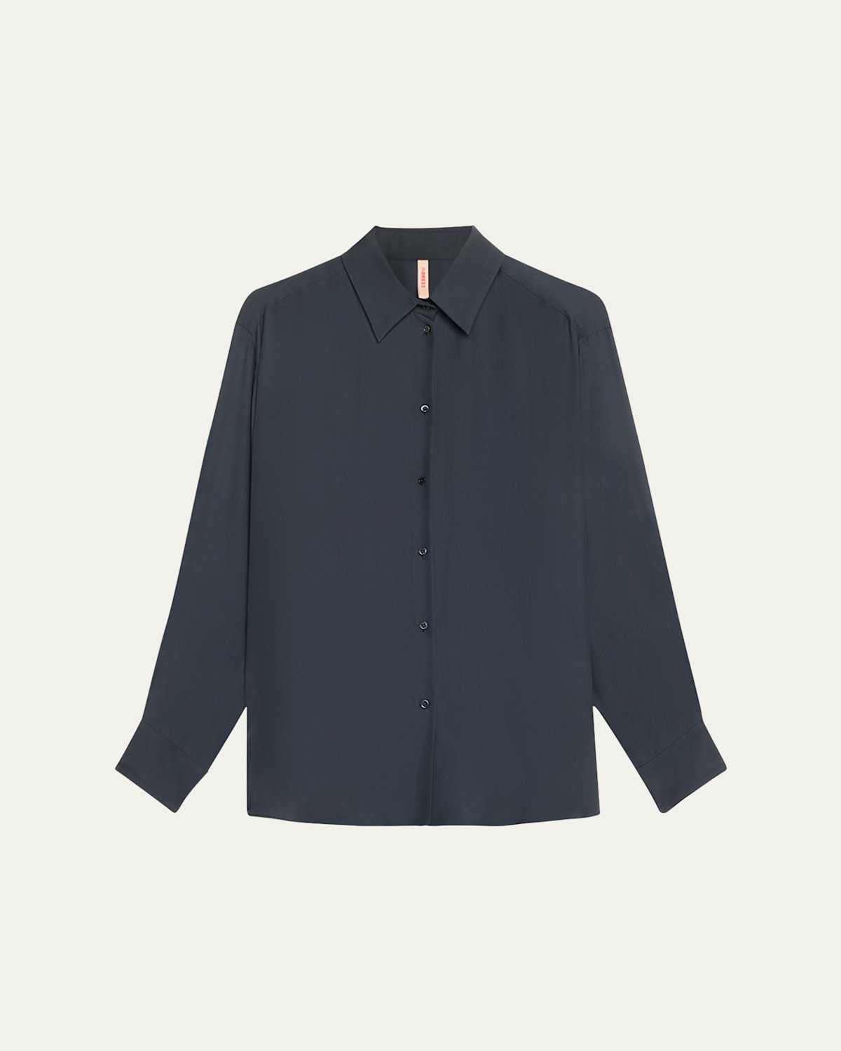 INDRESS OVERSIZED ORGANIC BUTTON DOWN SILK BLOUSE 