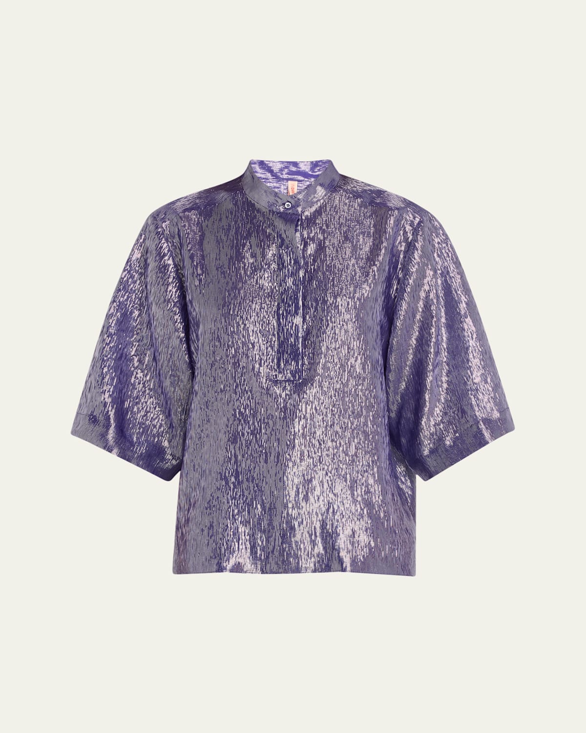 INDRESS SILK METALLIC VOILE TUNIC 