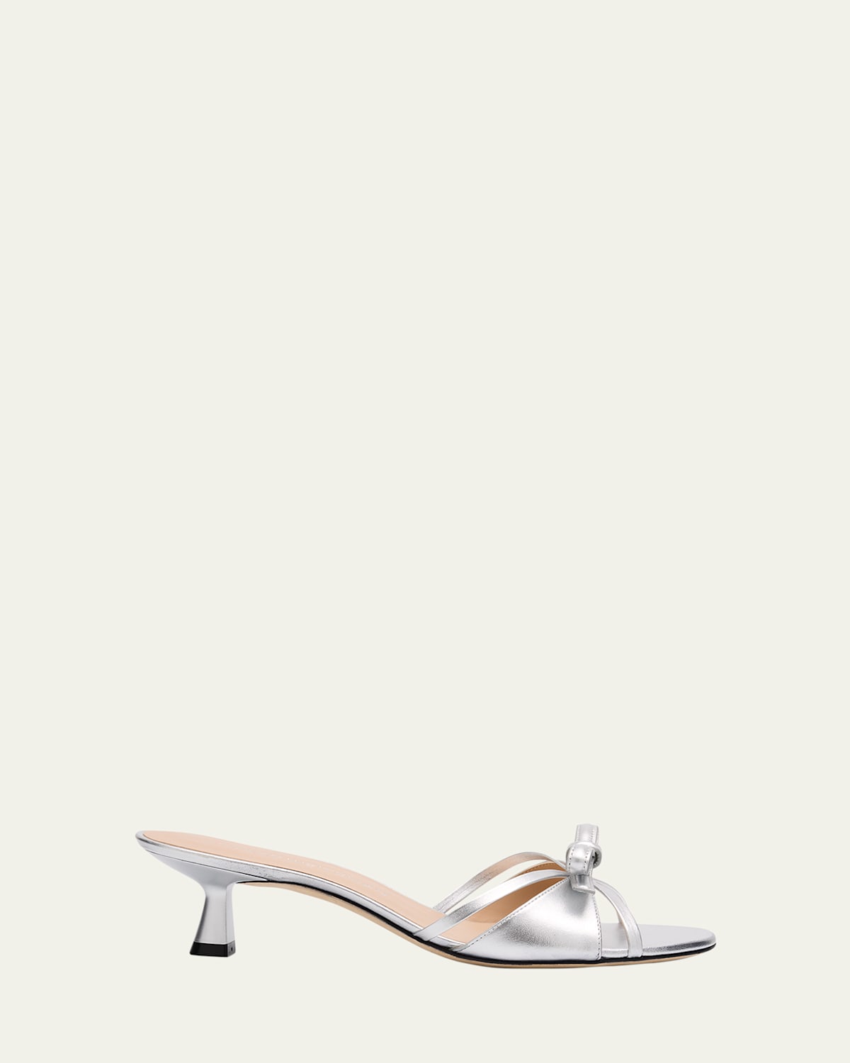 STUART WEITZMAN FELICITY 50 BOW-TOP SLIDE SANDALS 