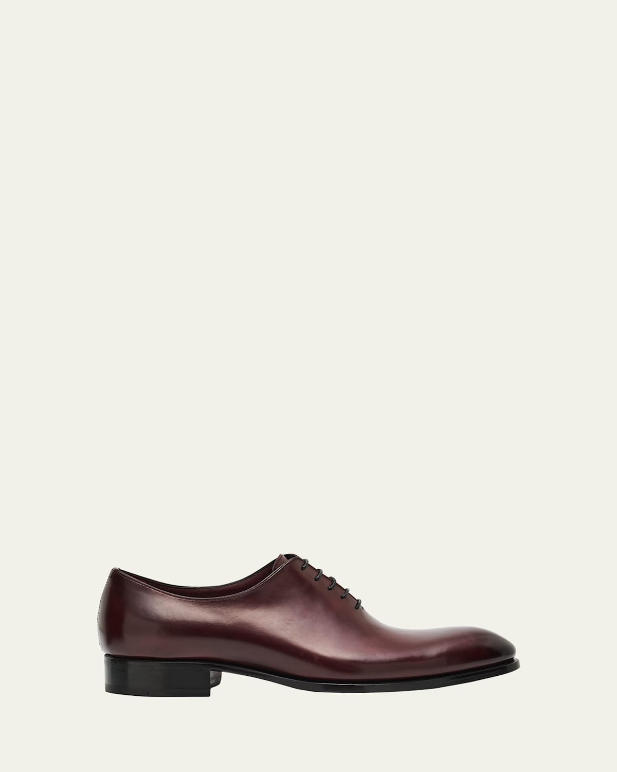 Brioni Men's Milano Leather Oxfords In Brown