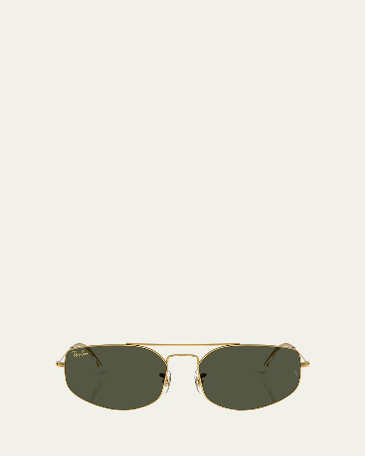 Ray Ban Womens Rb3845 Explorer V Irregular-frame Metal Sunglasses Gold In Yellow