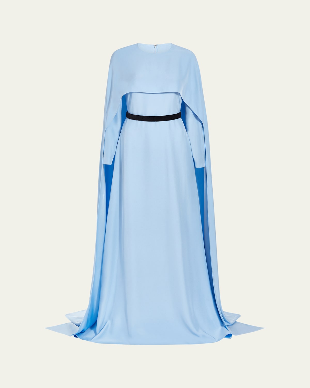 Natasha Long Sleeve Cape Gown