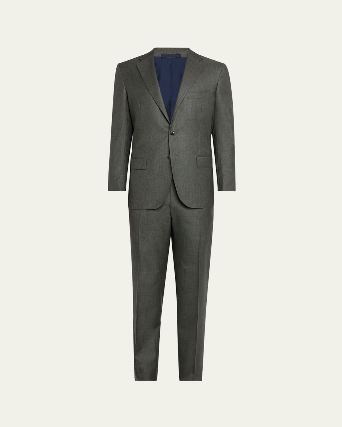Men's Textured Cashmere-Silk Suit