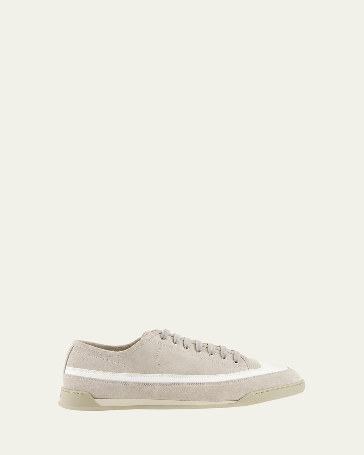 John Lobb Court Low Top Sneaker In Gray