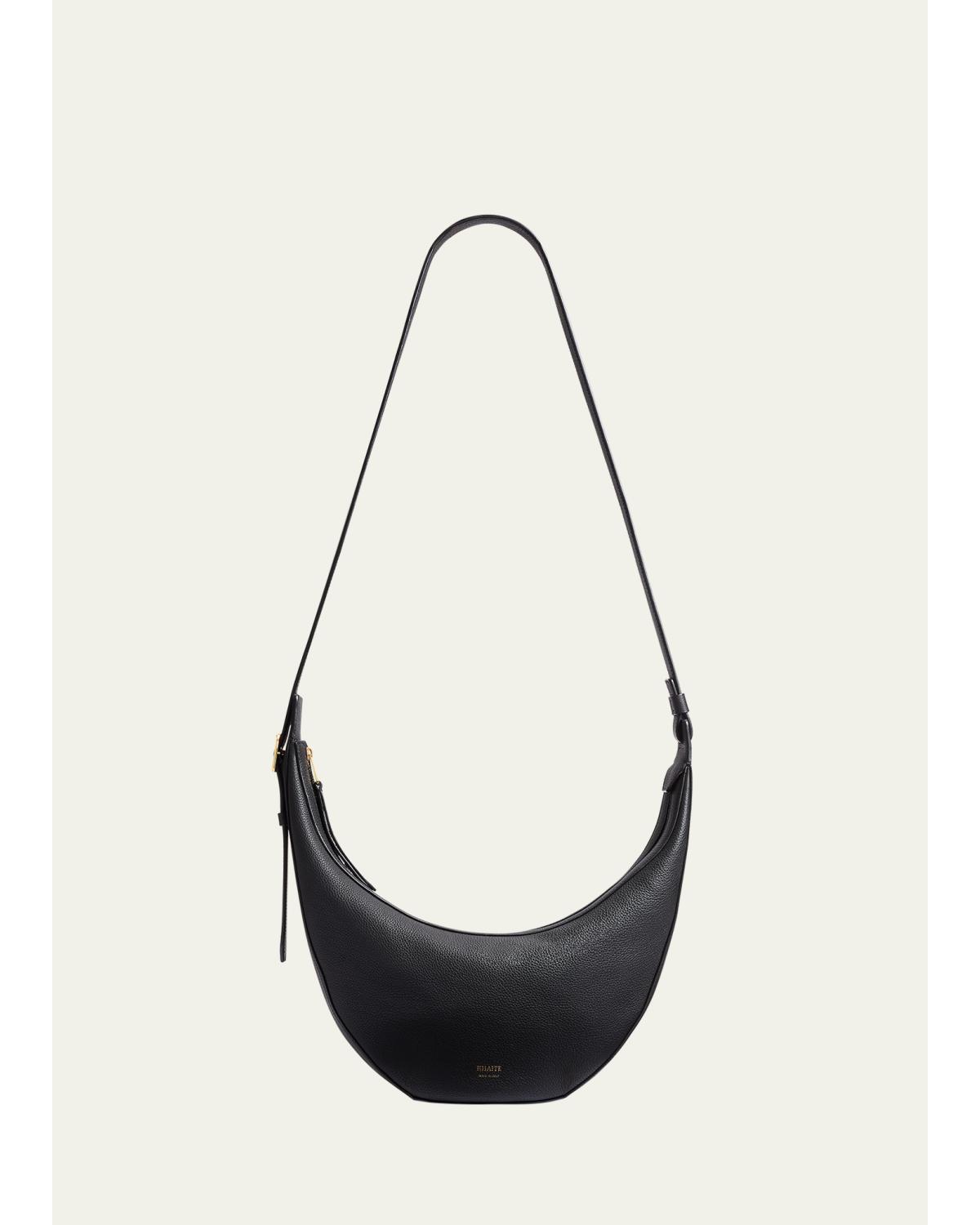 Augustina Small Zip Calfskin Crossbody Bag