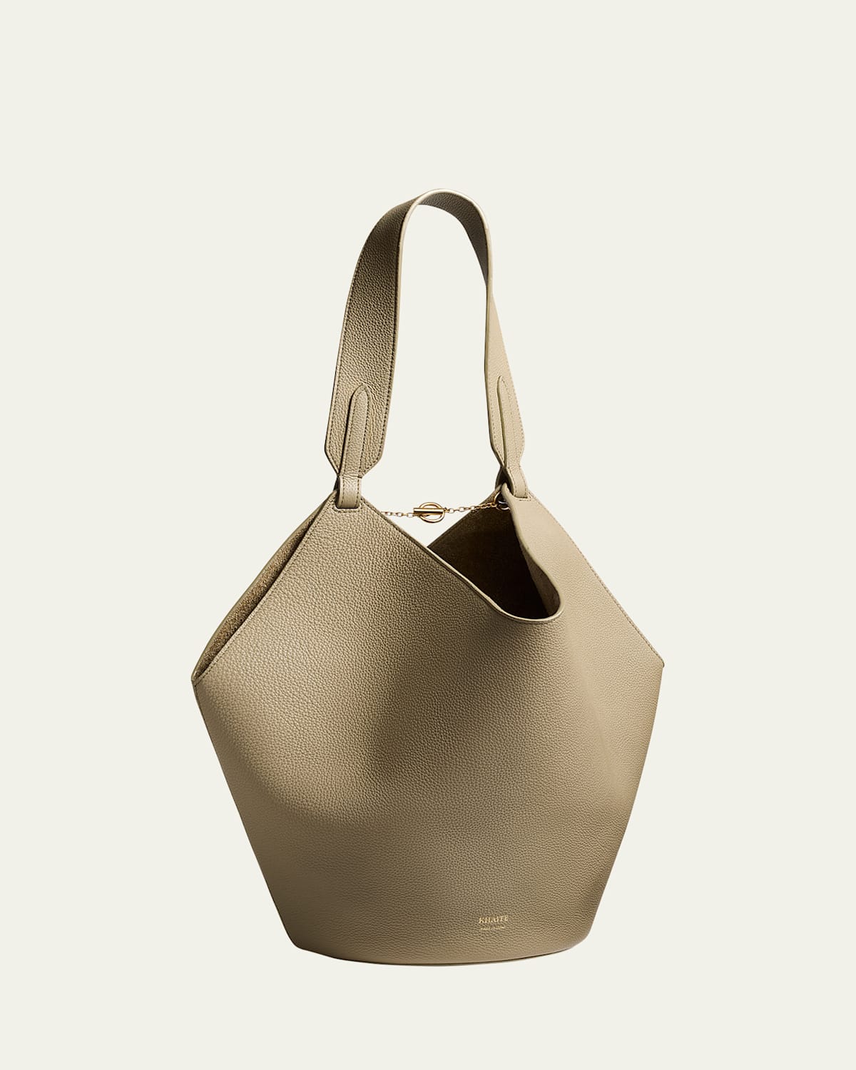 Khaite Womens Lotus Small Leather Tote Bag Sage In Sage