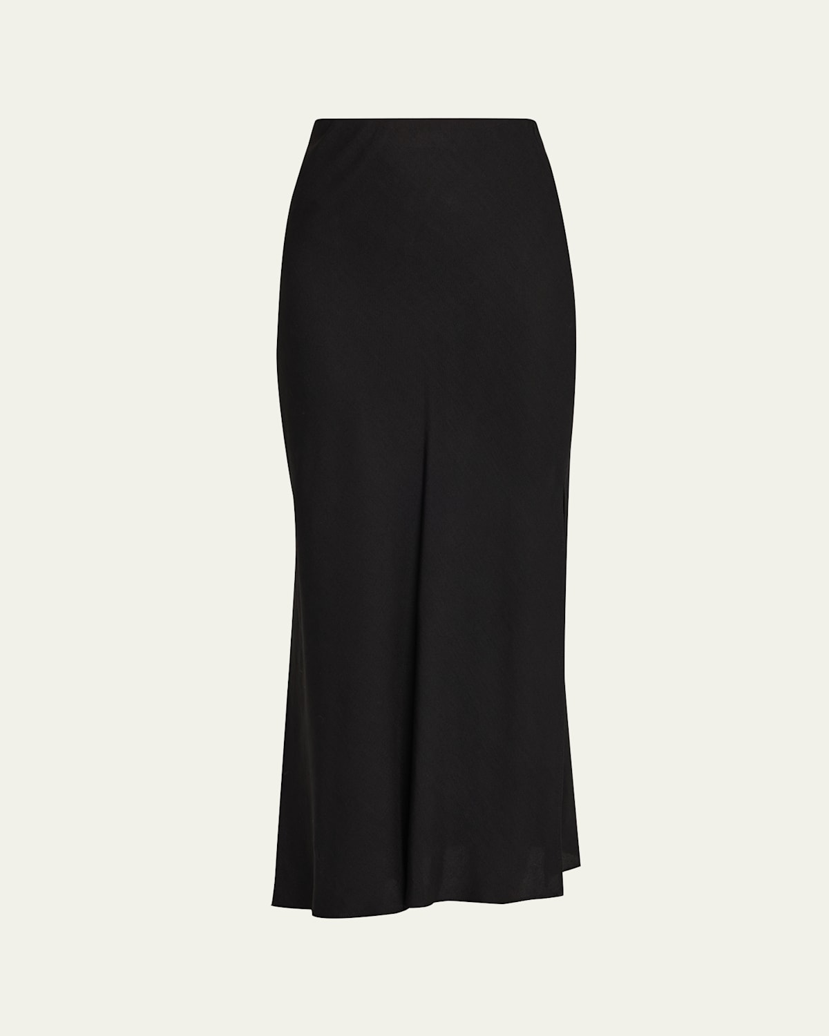 Brunello Cucinelli Fluid Linen Twill Slit Maxi Skirt
