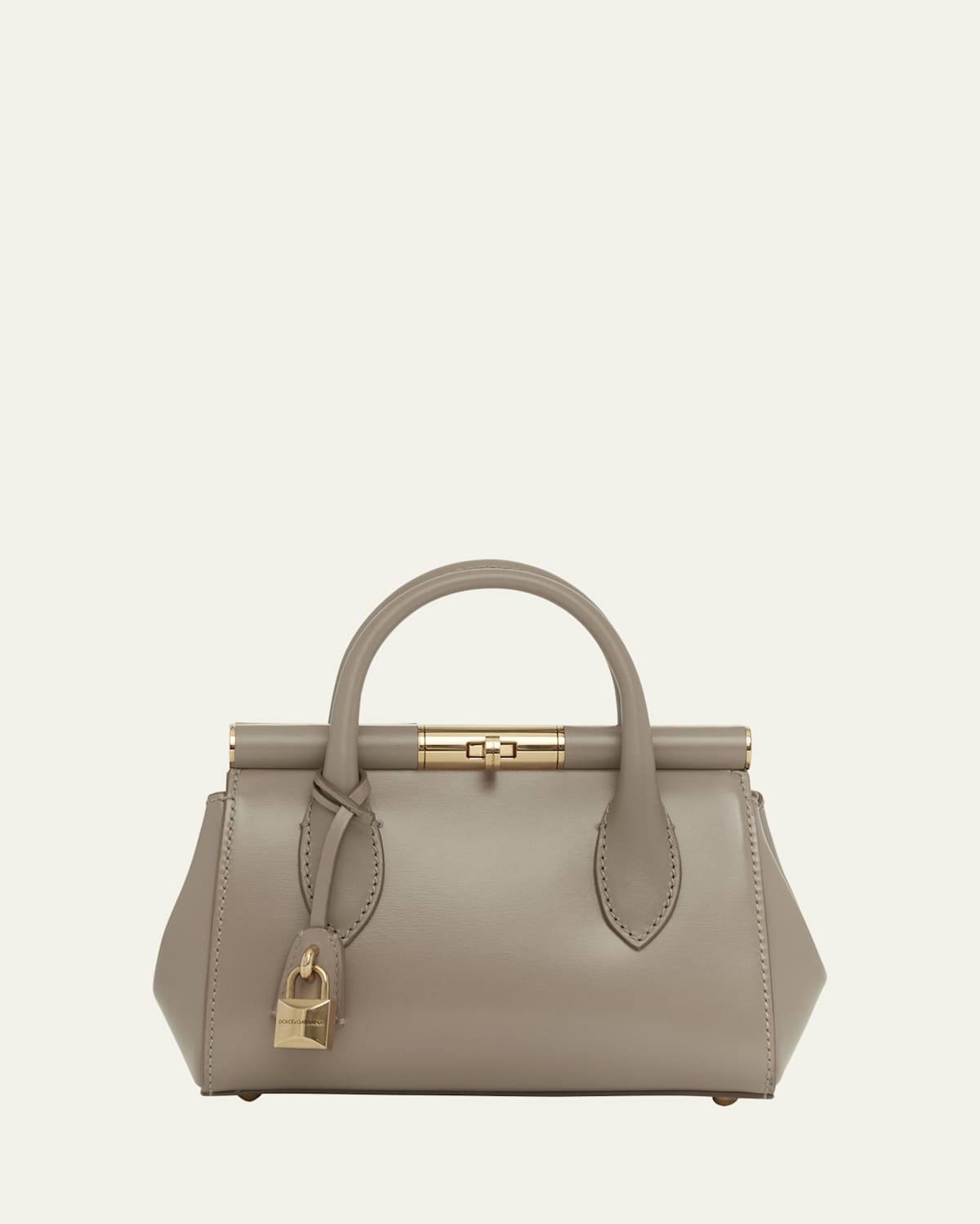 Dolce & Gabbana Marlene Small Leather Top-handle Bag With Chain Strap In Talpa