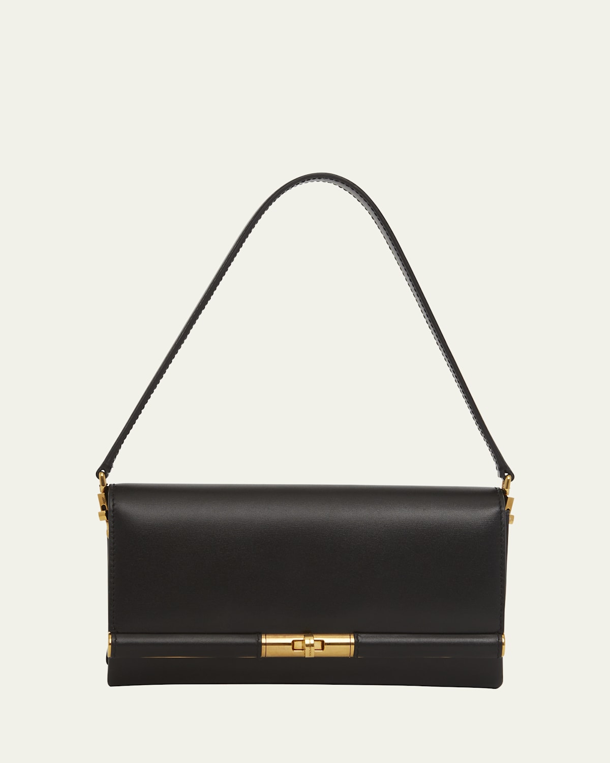 Dolce & Gabbana Leather Marlene Clutch Bag In Nero