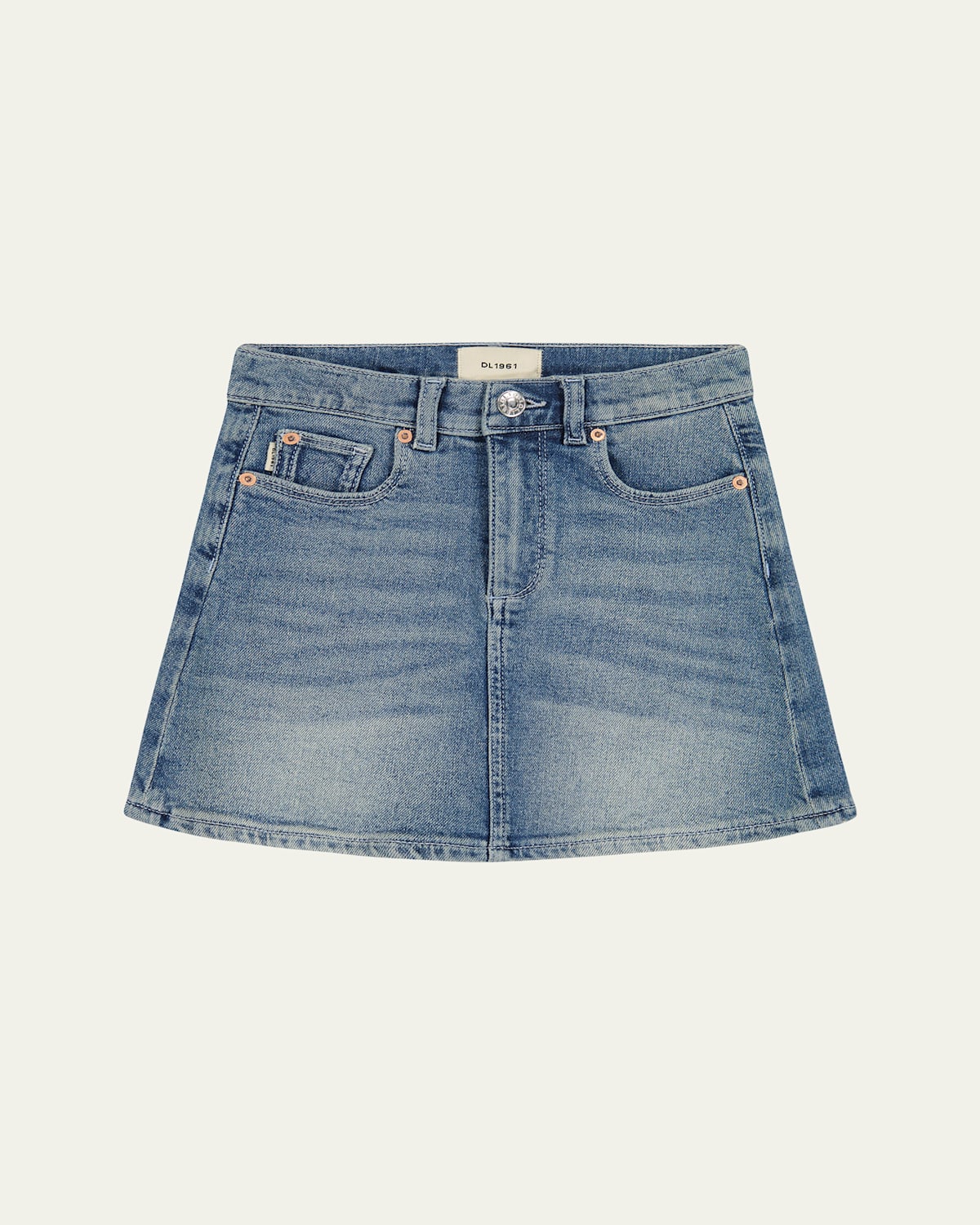 Dl1961 Girl's Jenny Denim Mini Skirt In Springdale