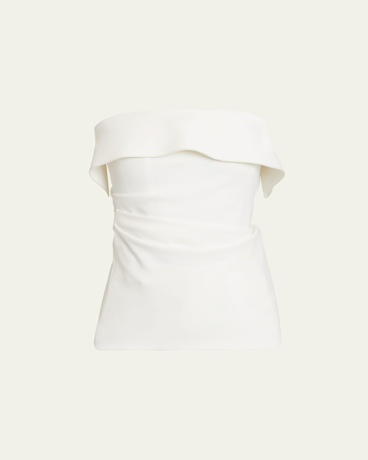 Proenza Schouler Felicity Crepe Strapless Top In White