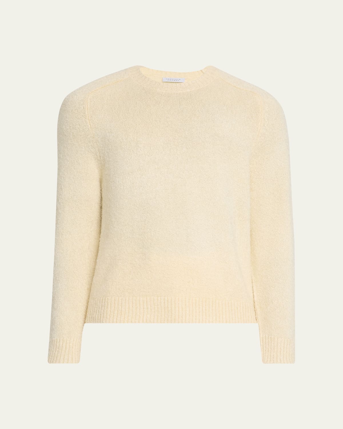 Gabriela Hearst Lawrence Knit Sweater In Ivory Welfat Cashmere In Ivory