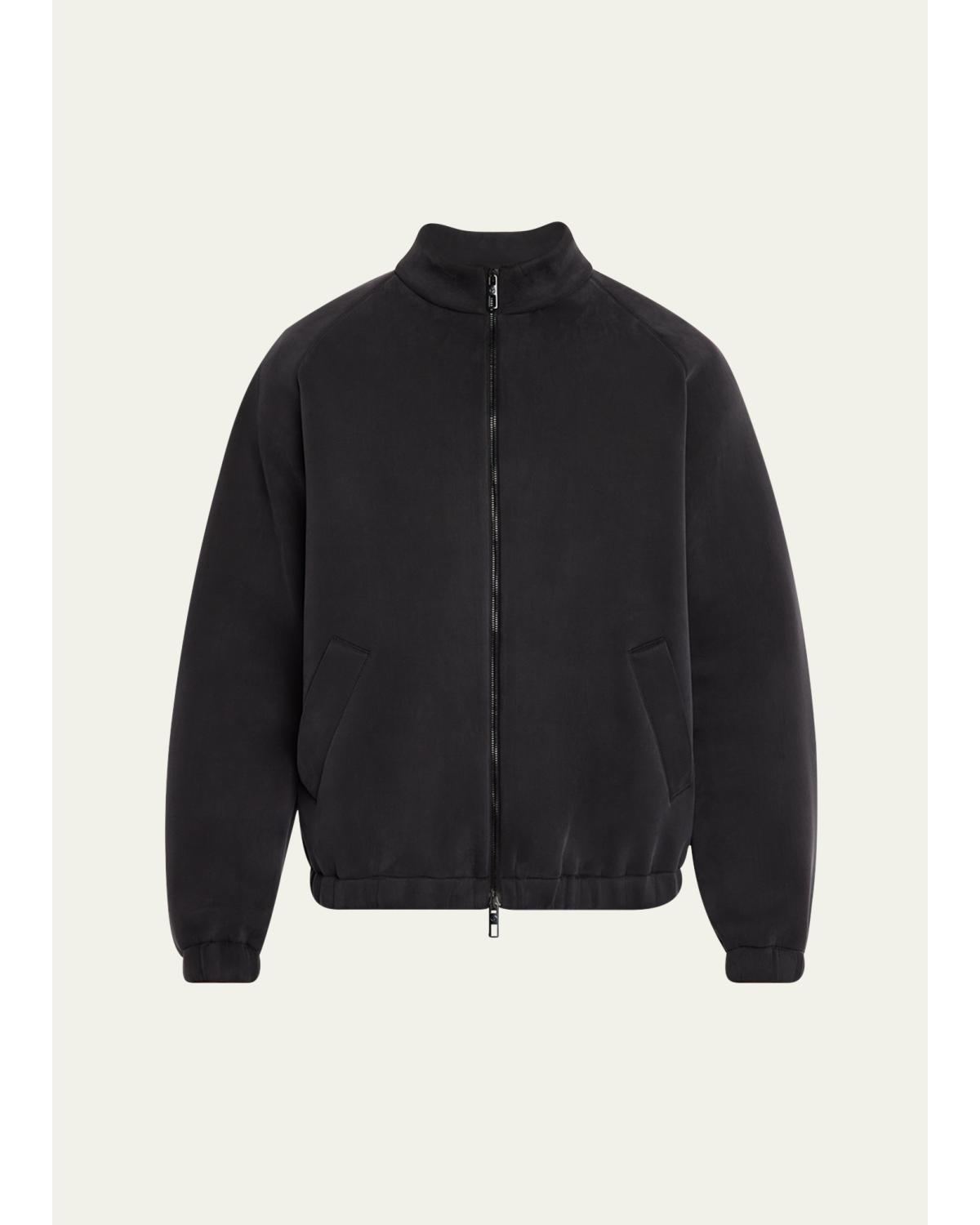 Men'S Cupro-Blend Jersey Blouson Jacket