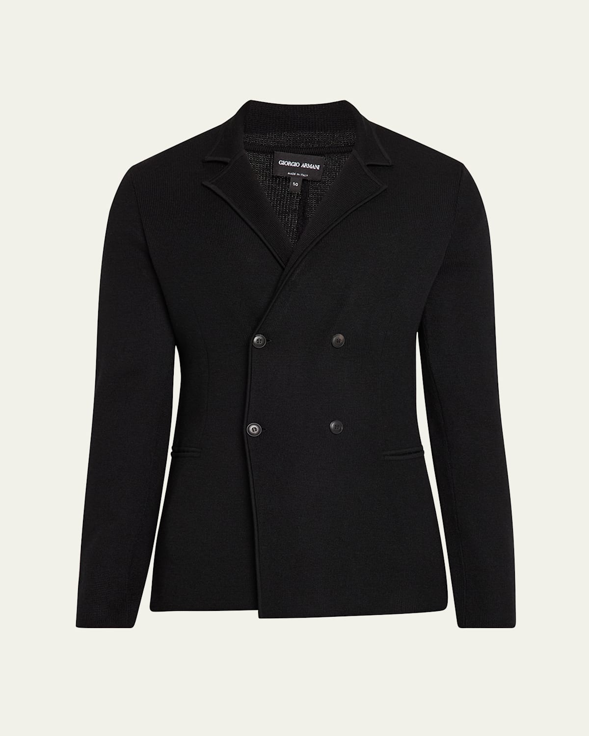Men's Wool-Cashmere Rib Stitch Blazer